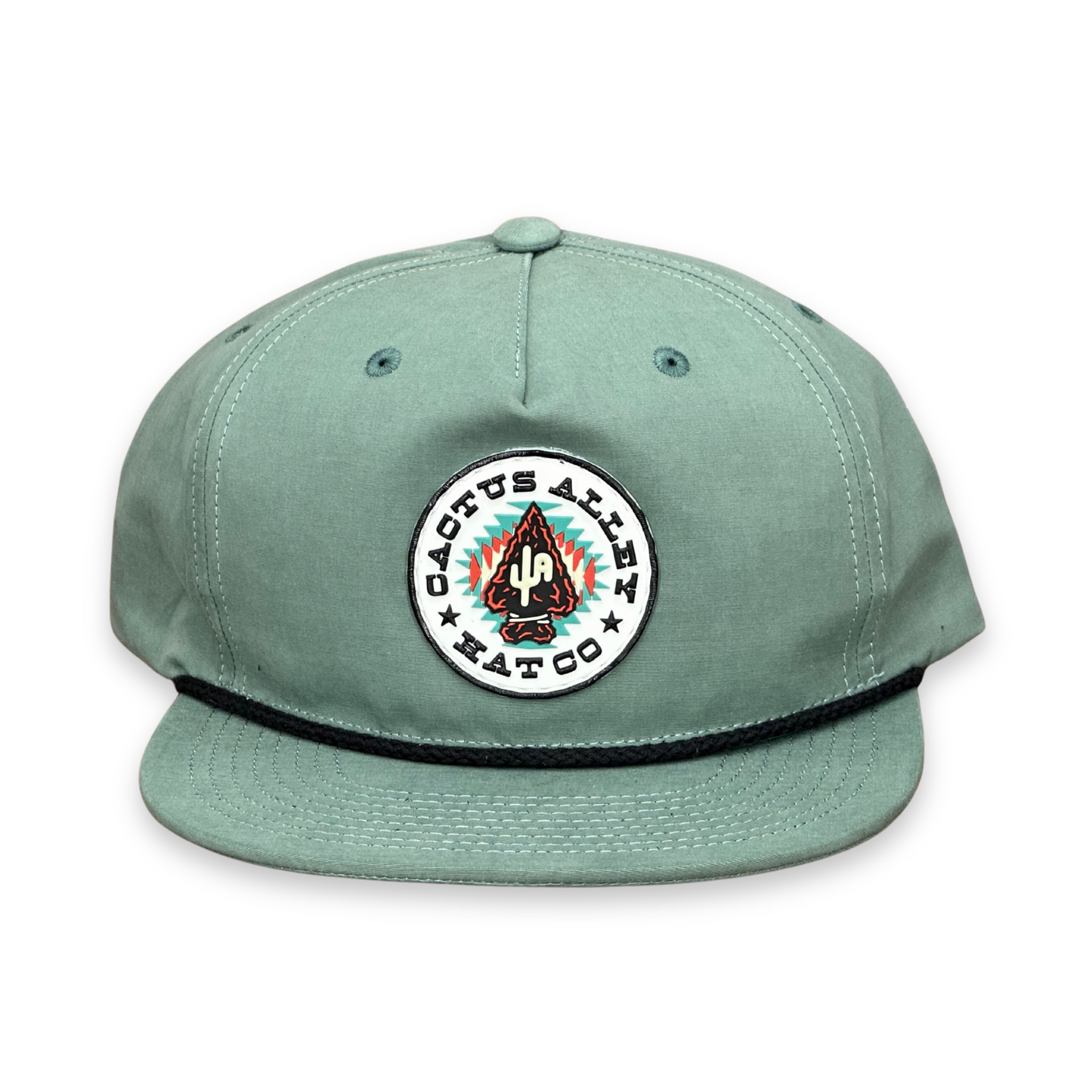 "Arrowhead" - CA 256 Teal/ Black Rope, Snapback Cap (2025)