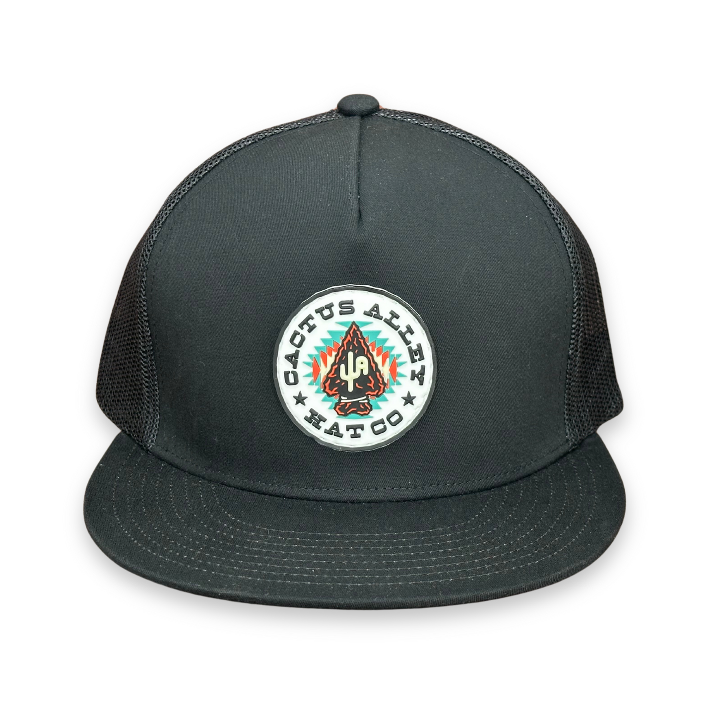 "Arrowhead" - 6006 Black/ BlackMesh, Snapback Cap (2025)