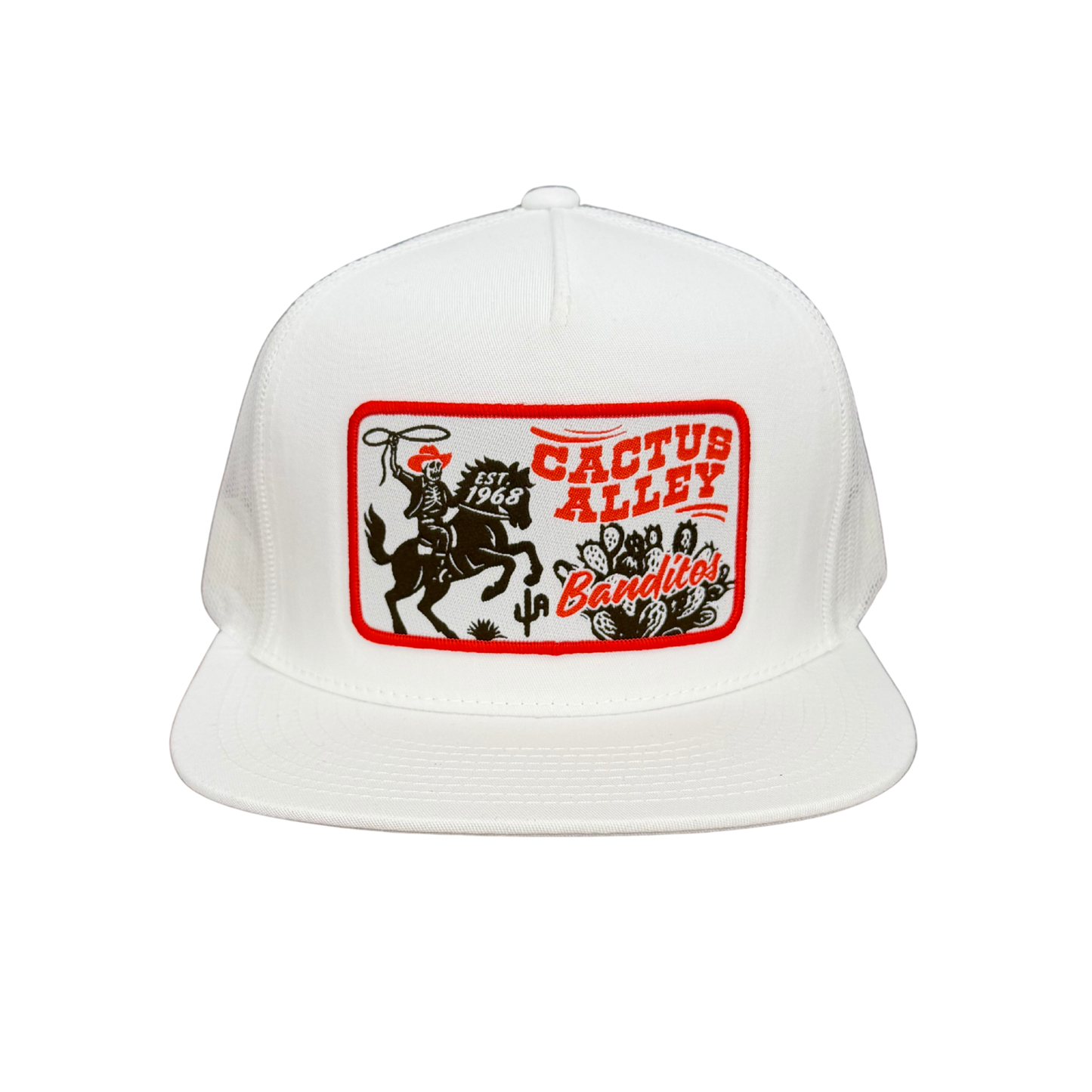 "Banditos" - 6006 White/ White Mesh, Snapback Cap