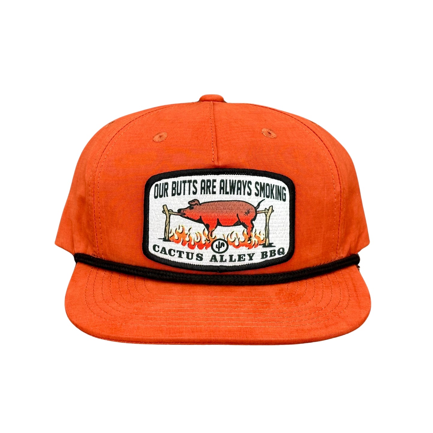 "BBQ" - CA256 Dark Orange/ Black Rope, Snapback Cap (2024)