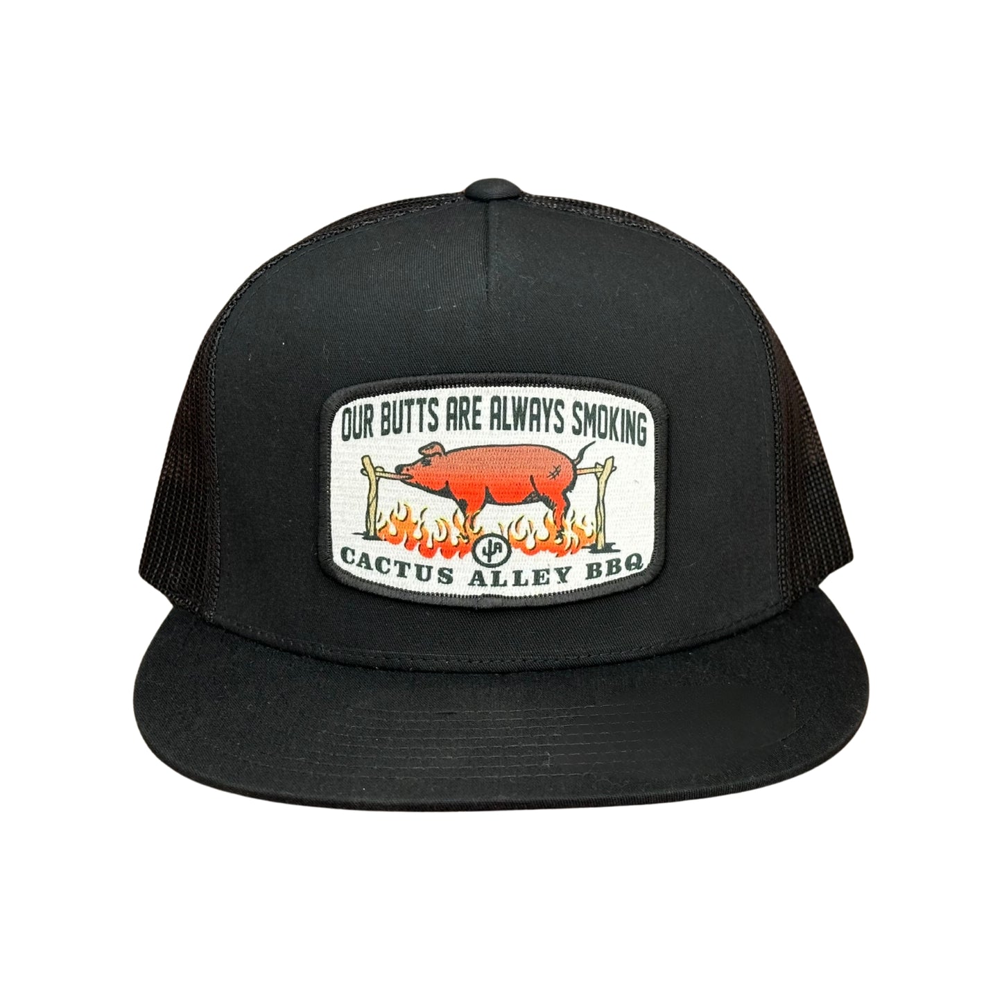 "BBQ" - 6006 Black/ Black Mesh, Snapback Cap (2024)