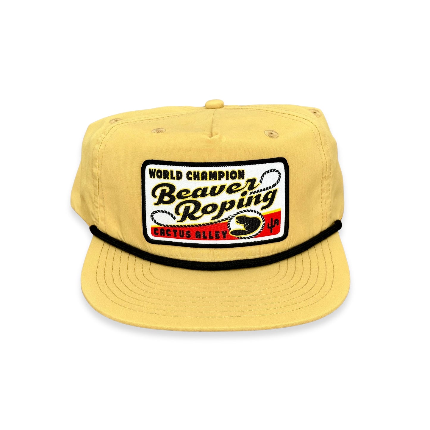 "Beaver Roping" - CA256 Biscuit/ Black Rope, Snapback Cap (WESA JAN 2024)