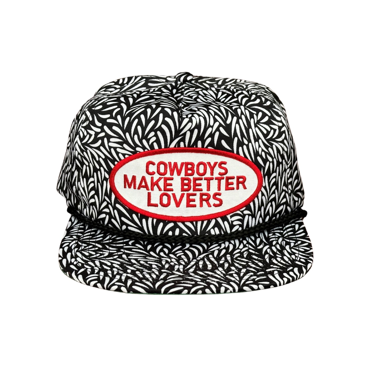 "Better Lovers"- CA Black/White Leaf, Snapback Cap (WESA JAN 2024)