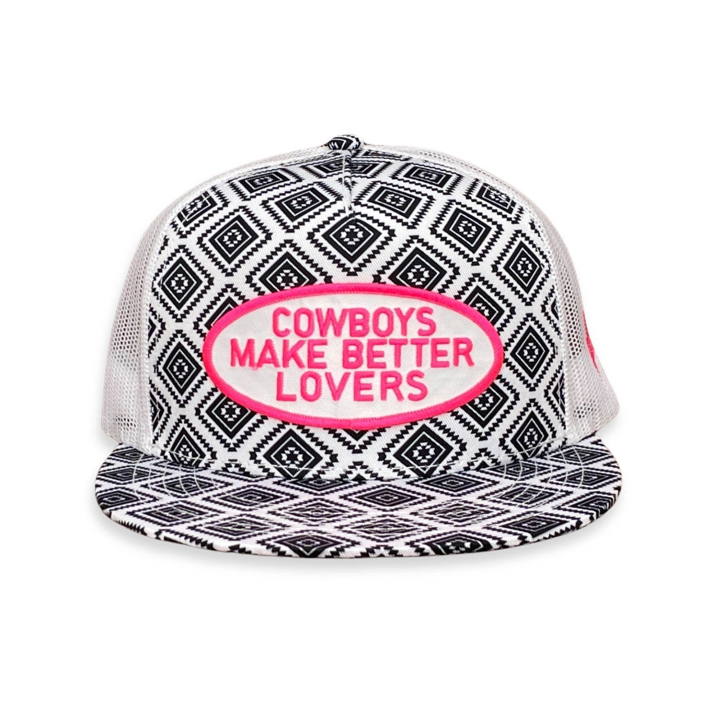 "PW Better Lovers" - CA Black/White Aztec, Snapback Cap (WESA JAN 2024)
