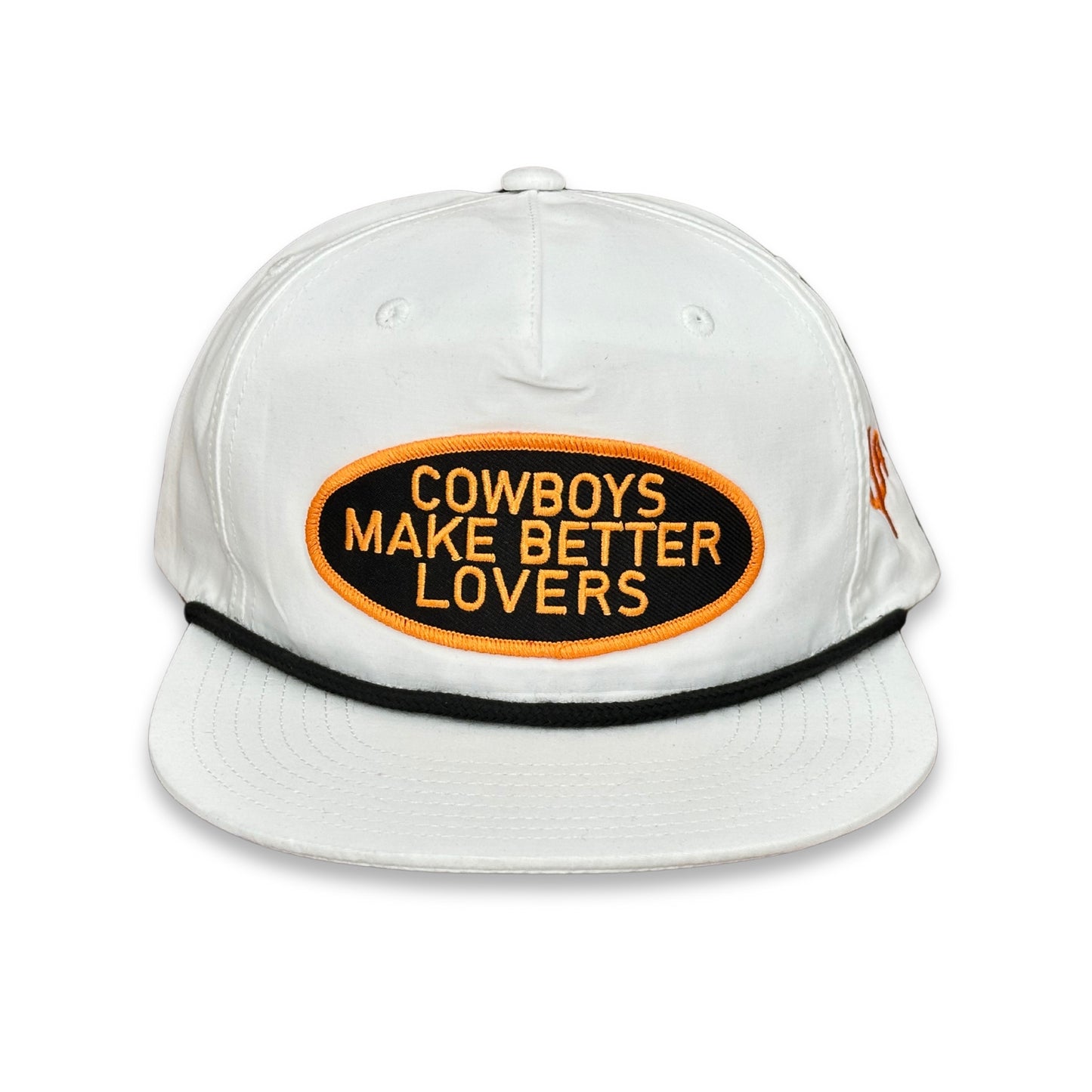 "BLKO Better Lovers"- CA 256 White/ Black Rope, Snapback Cap (2025)
