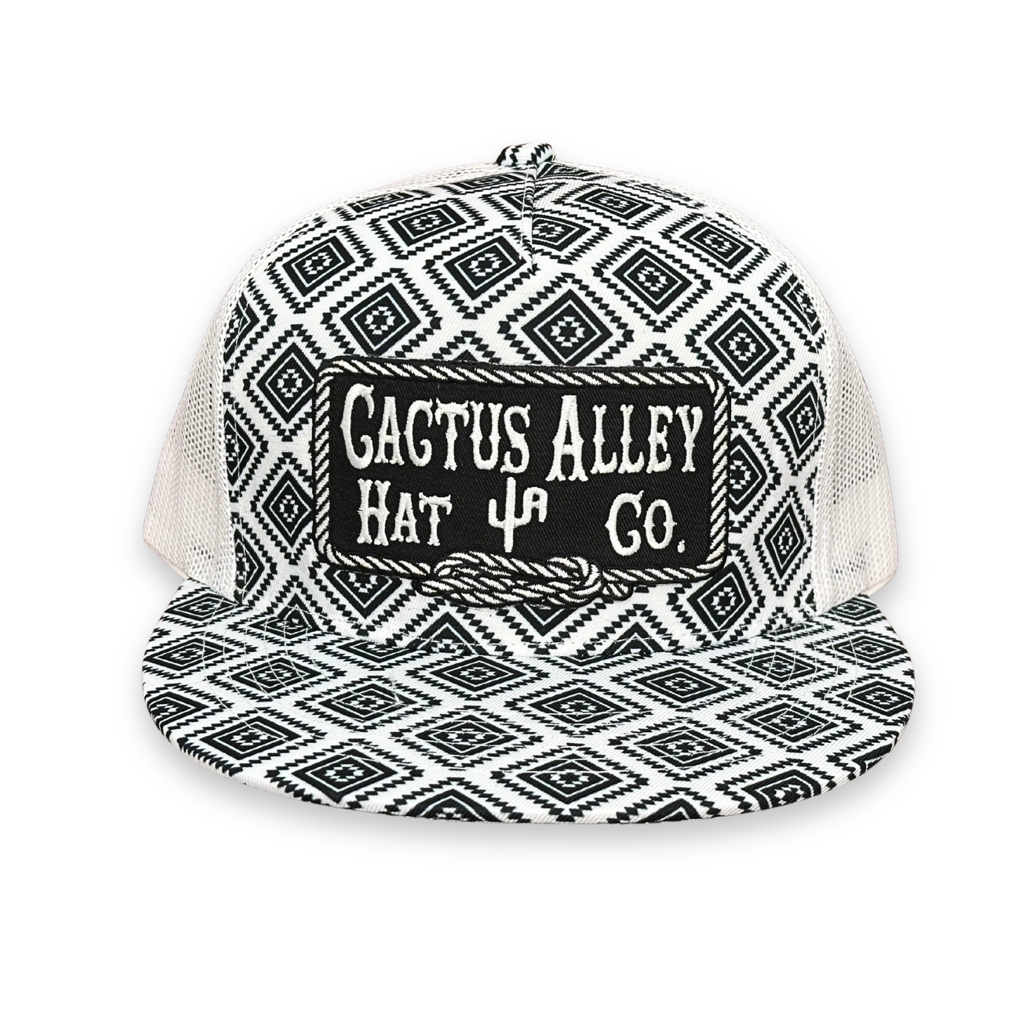 "Square Knot-BLK" - CA Roscoe Aztec, Snapback Cap (2025)
