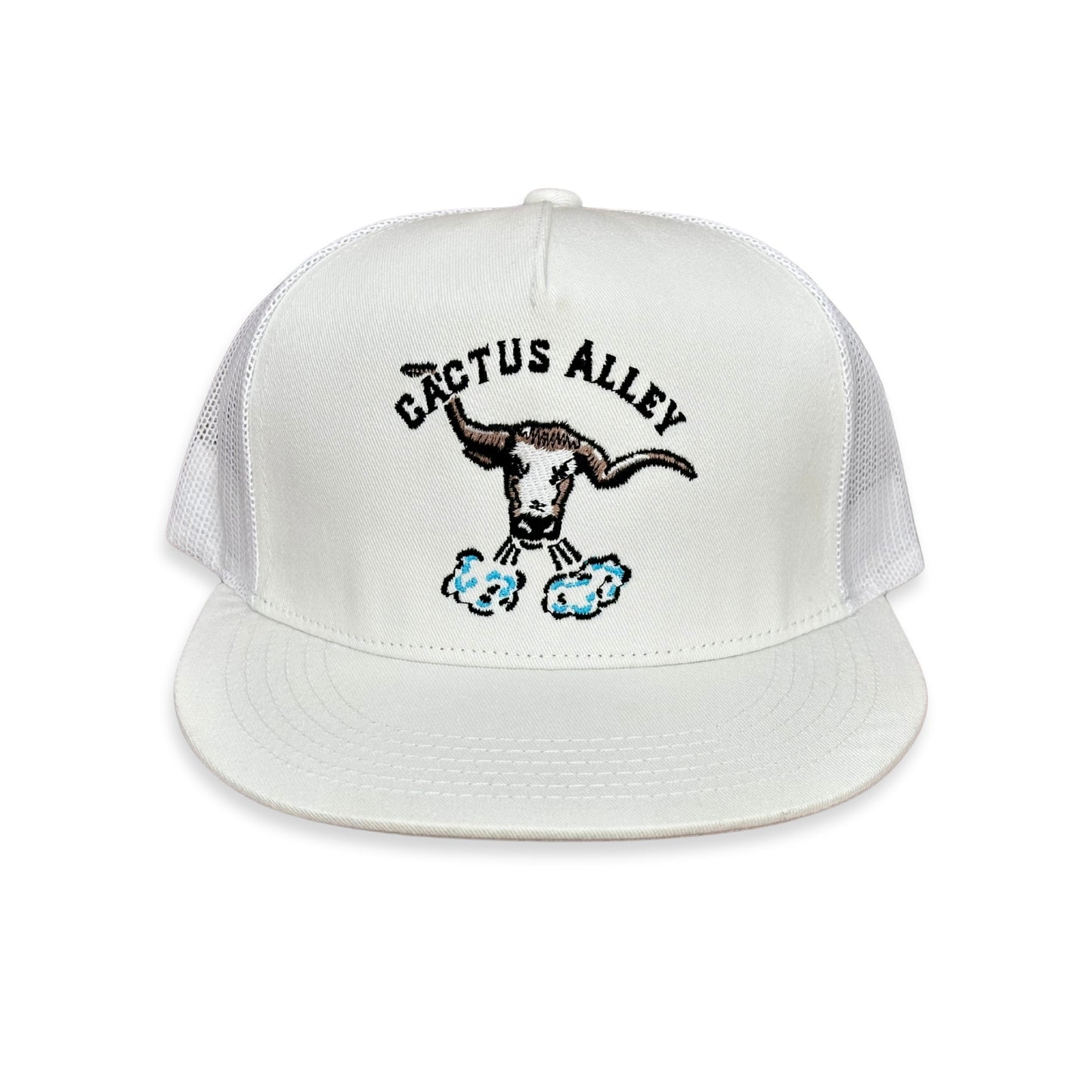 "Blowin' Smoke" - 6006 White/ White Mesh, Snapback Cap (2024)