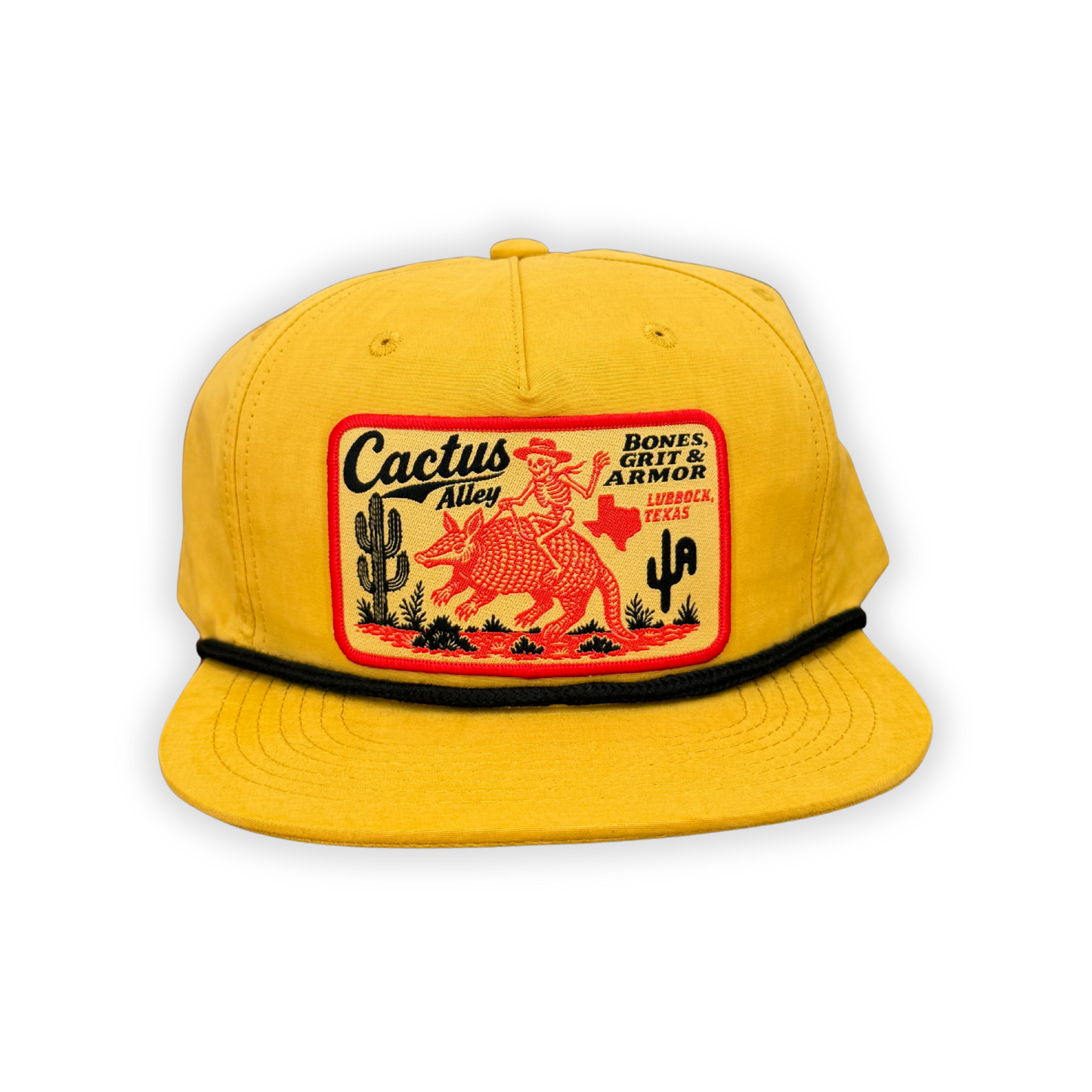 "Bones & Grit" - Biscuit/Black Rope, Snapback Cap