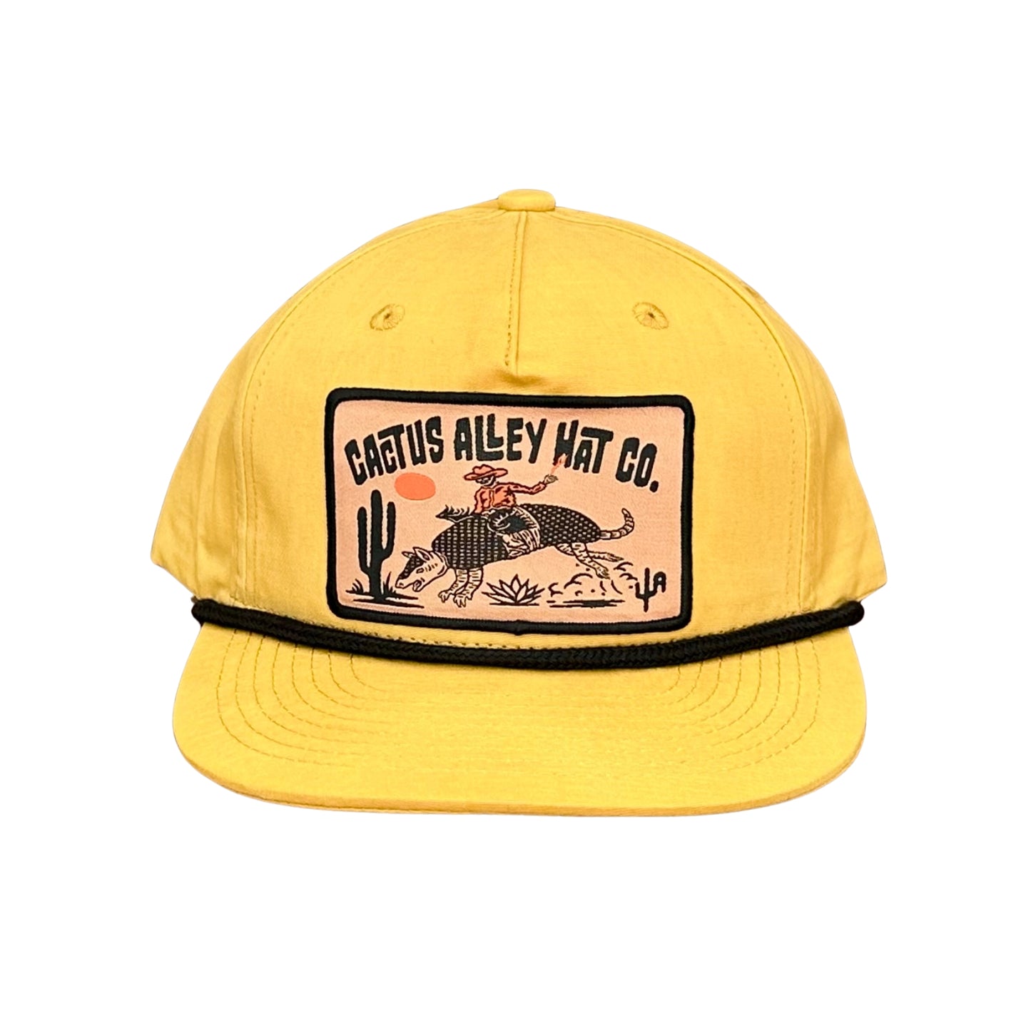 "Buckin Dillo" - CA256 Biscuit/ Black Rope, Snapback Cap (2024)