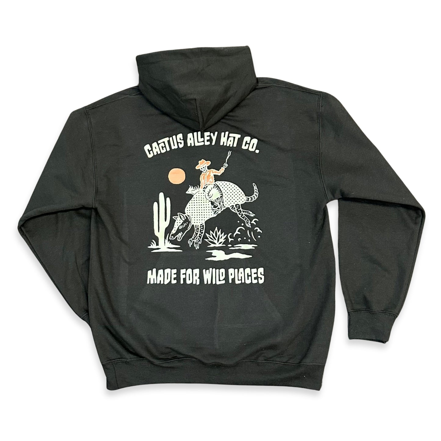 Tan "Buckin Dillo" - Dark Chocolate Adult Hoodie (2025)