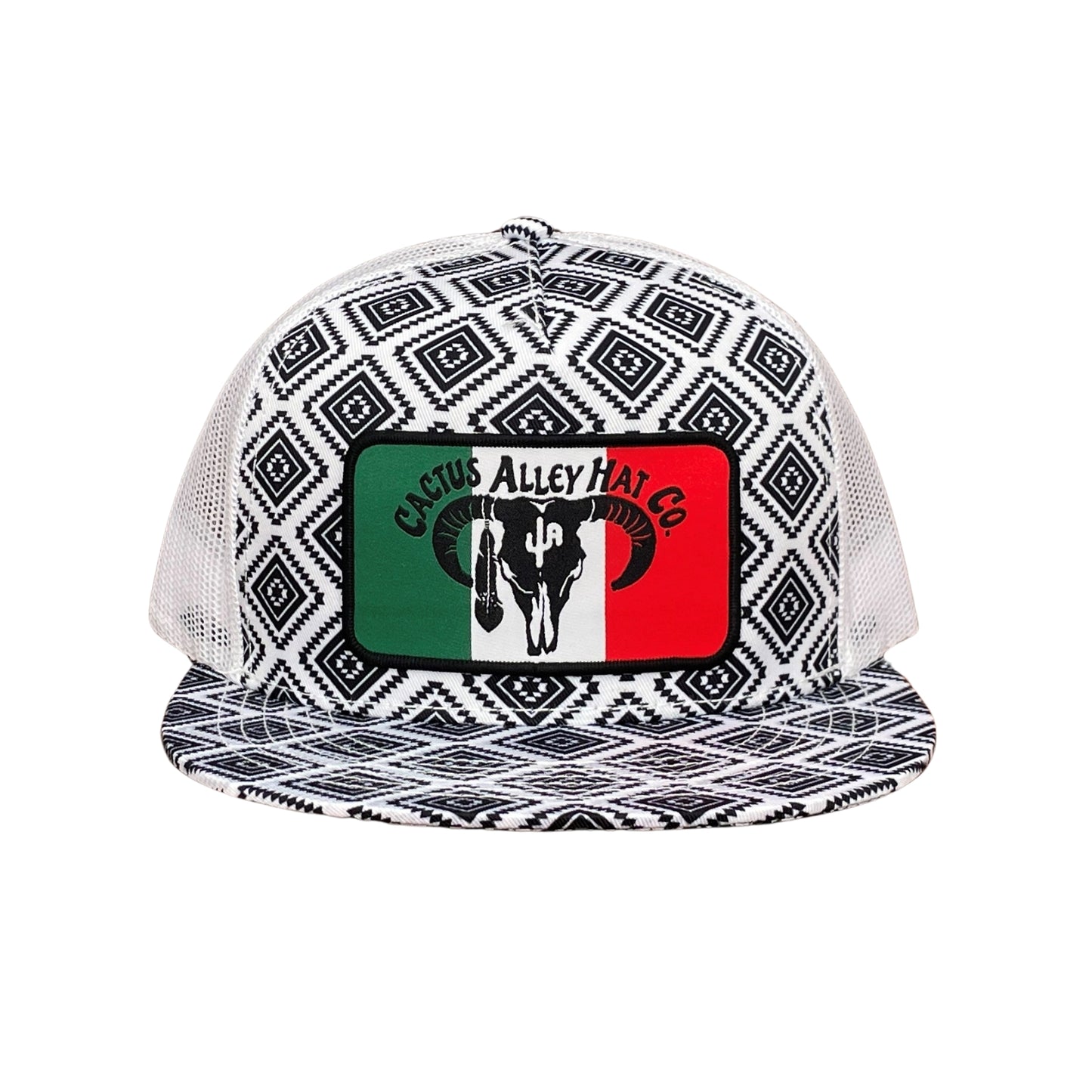 "Caliente" - CA Black/White Aztec, Snapback Cap (WESA JAN 2024)