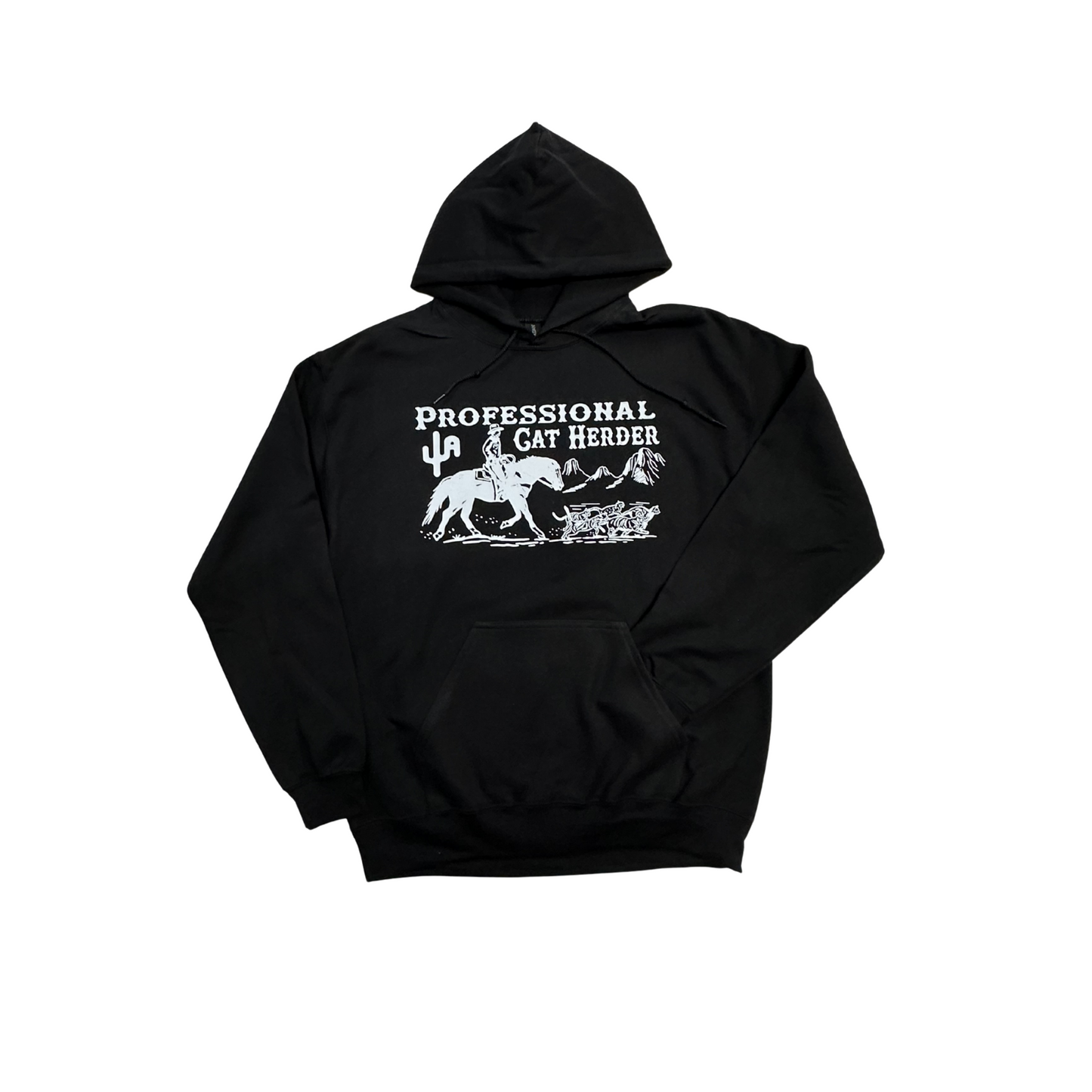 "Cat Herder" - Black Adult Hoodie (2025)