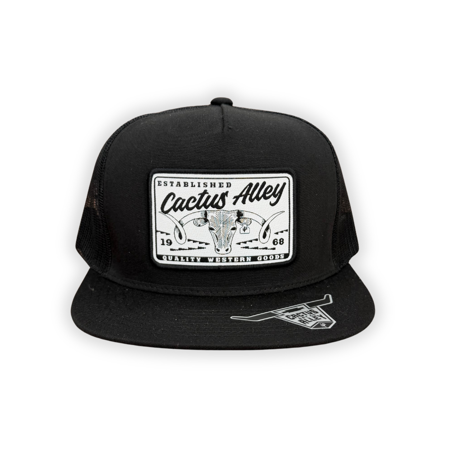 "Cattle Drive" - 6006 Black/ Black Mesh, Snapback Cap
