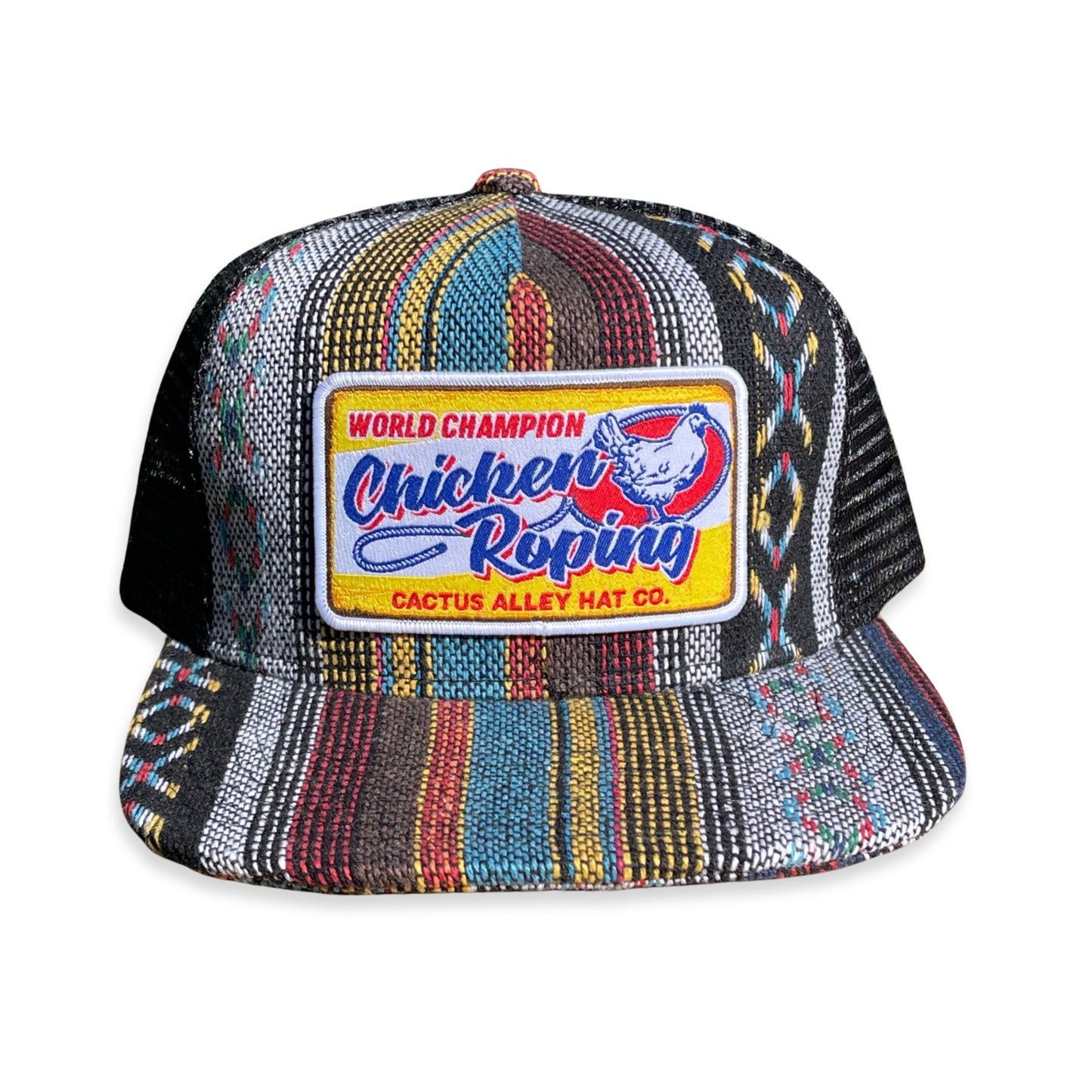 "Chicken Roping" - Saddle Blanket/ Black Mesh, Snapback (WESA JAN 2024)