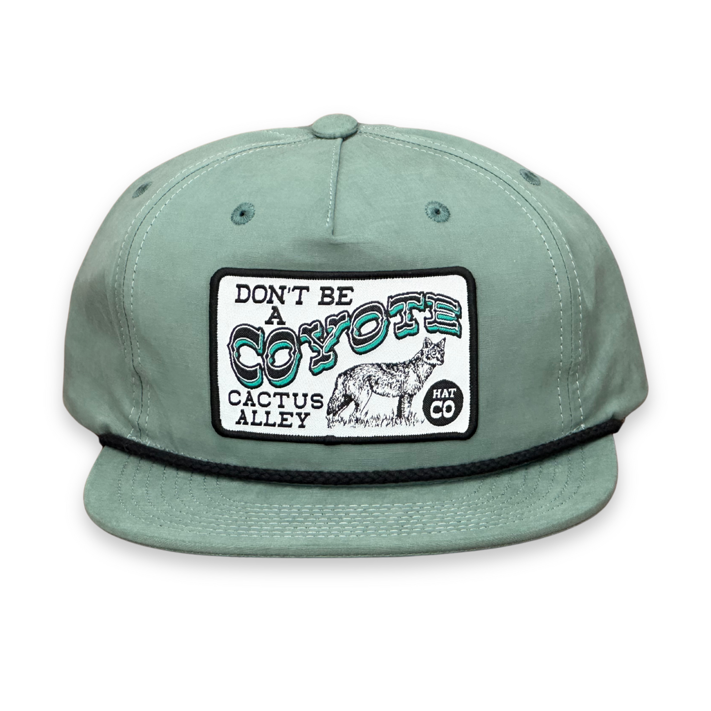 "Coyote" - Teal/Black Rope, Snapback Cap (2025)