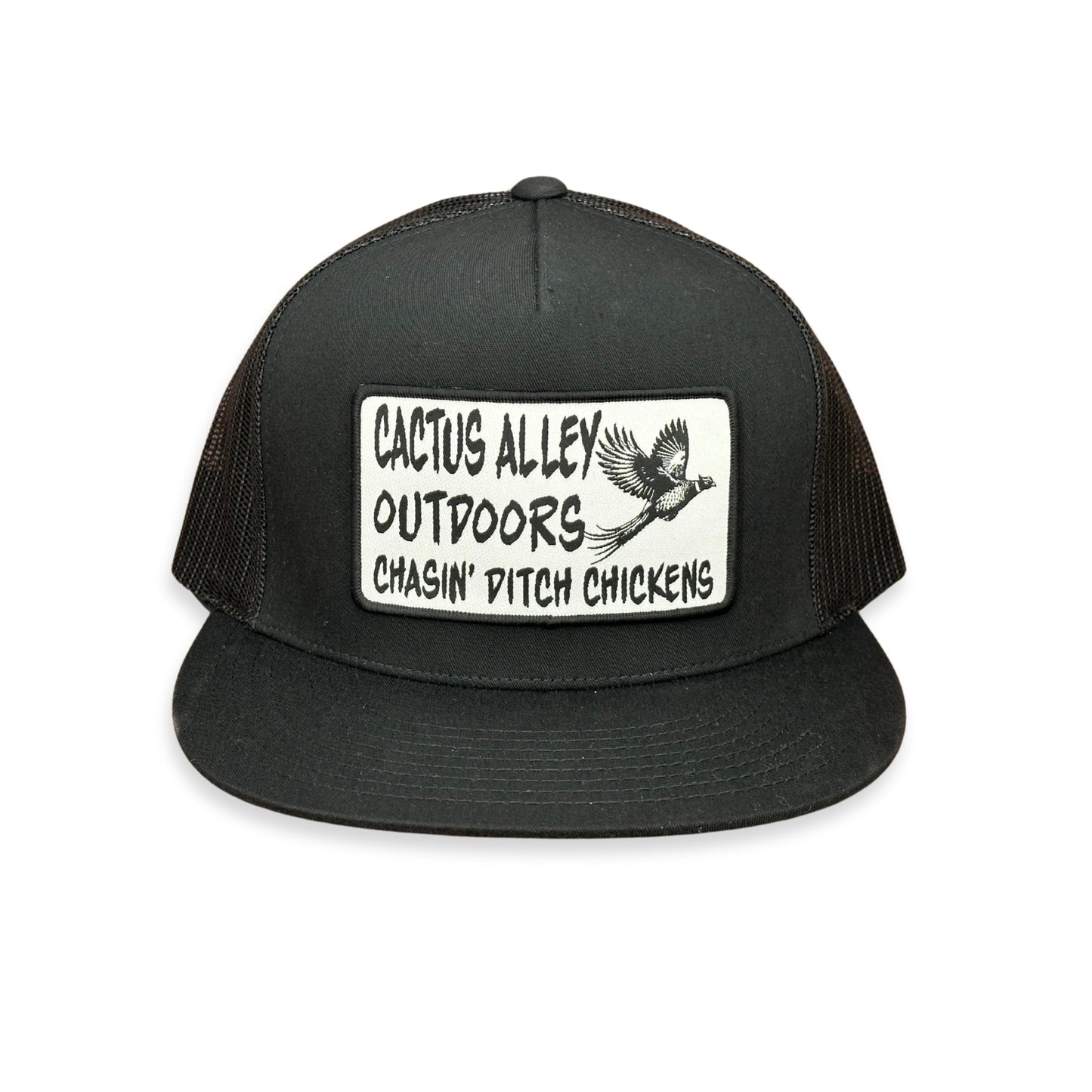 "Ditch Chickens" - CA 6006 Black/ Black Mesh, Snapback Cap (2024)