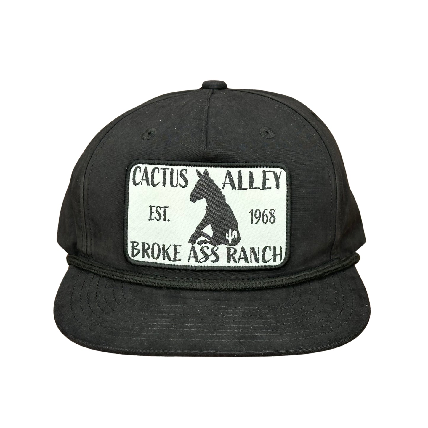 "Donkey" - CA 256 Black/ Black Rope, Snapback Cap (2024)