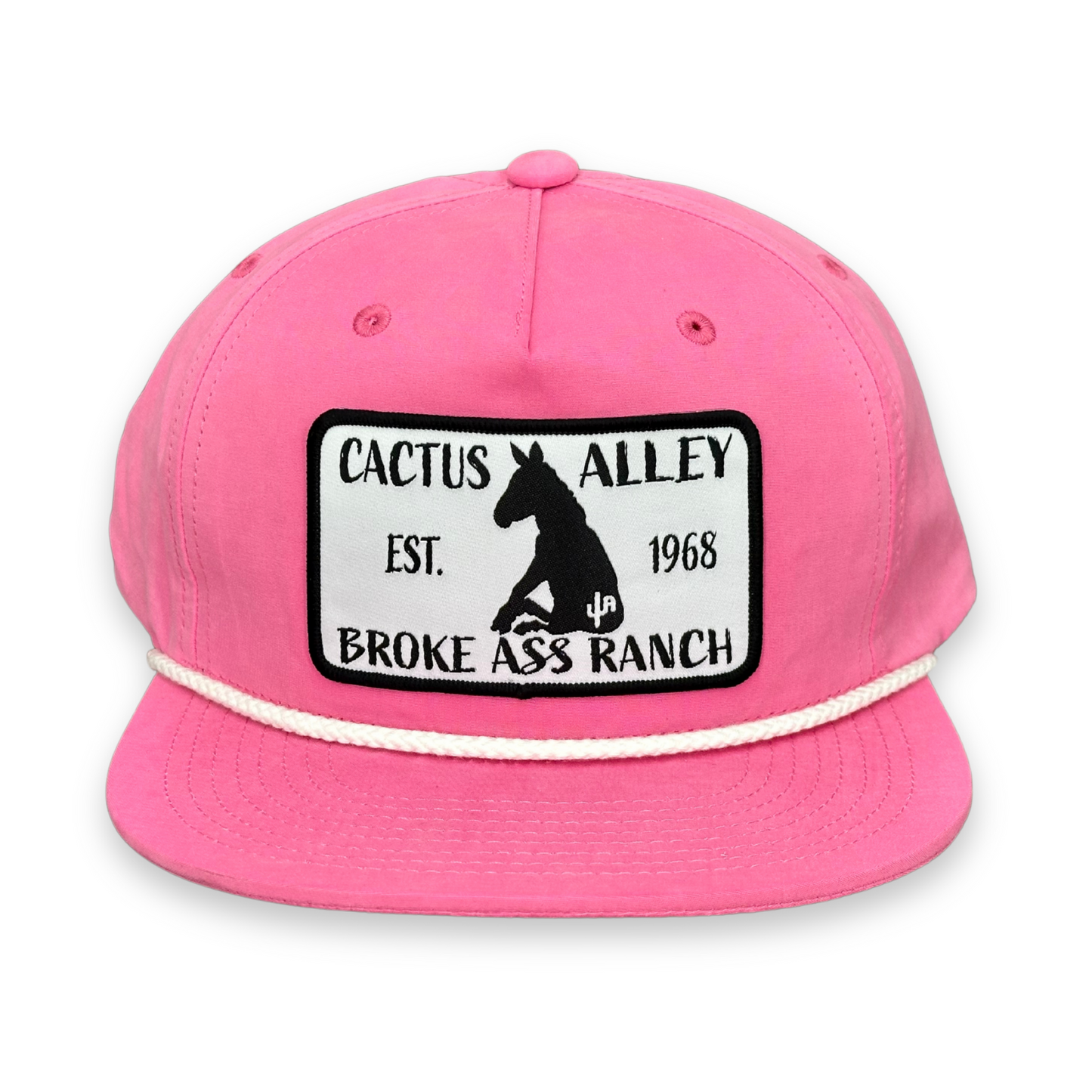 "Donkey"- CA 256 Pink/ White Rope, Snapback Cap (2025)