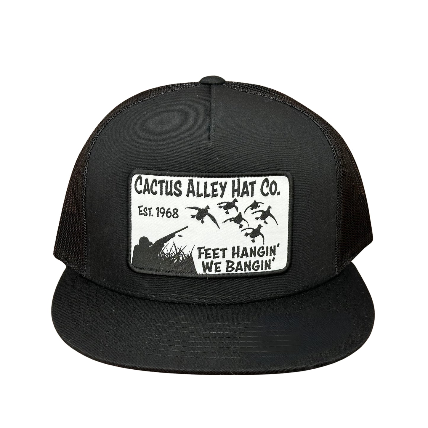 "Feet Hangin" - 6006 Black/ Black Mesh, Snapback Cap (2024)
