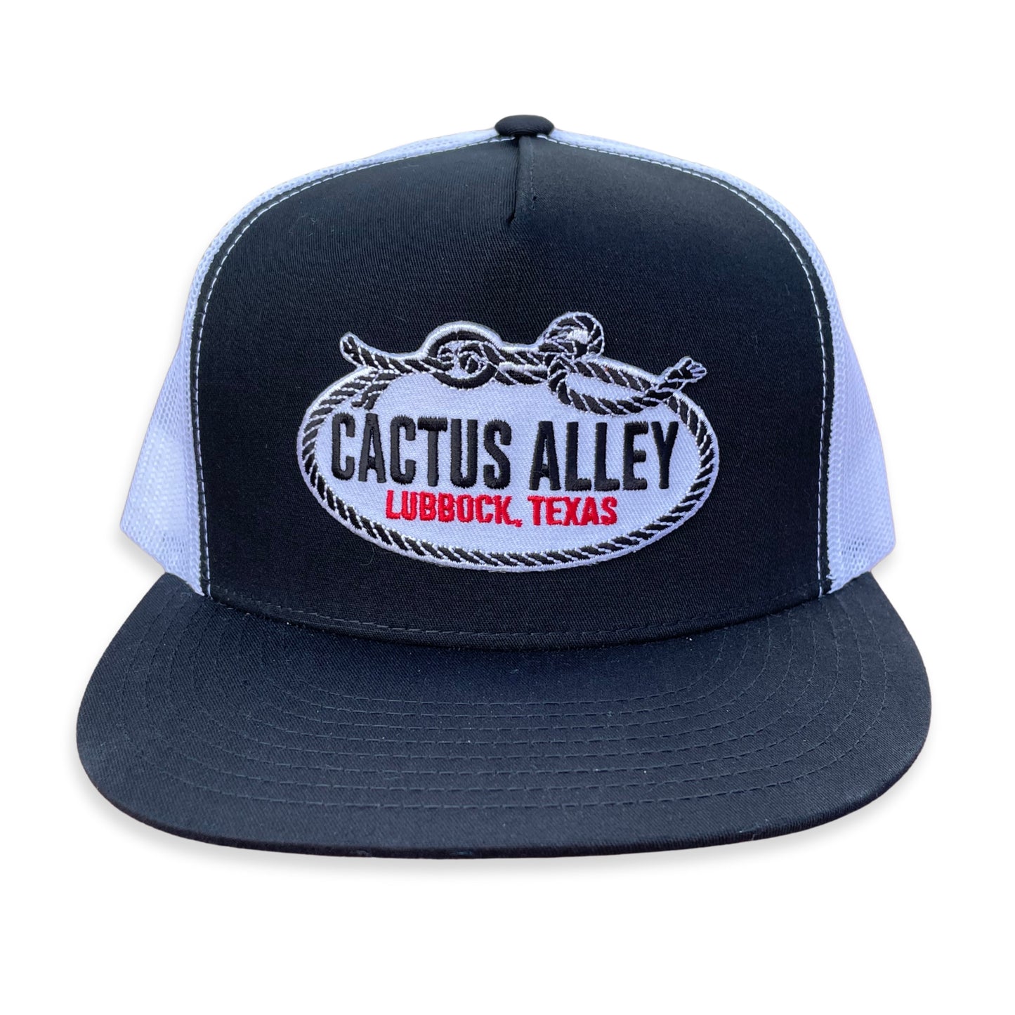 "Flank Rope" - CA 6006 Black/ White Mesh Trucker, Snapback (WESA JAN 2024)