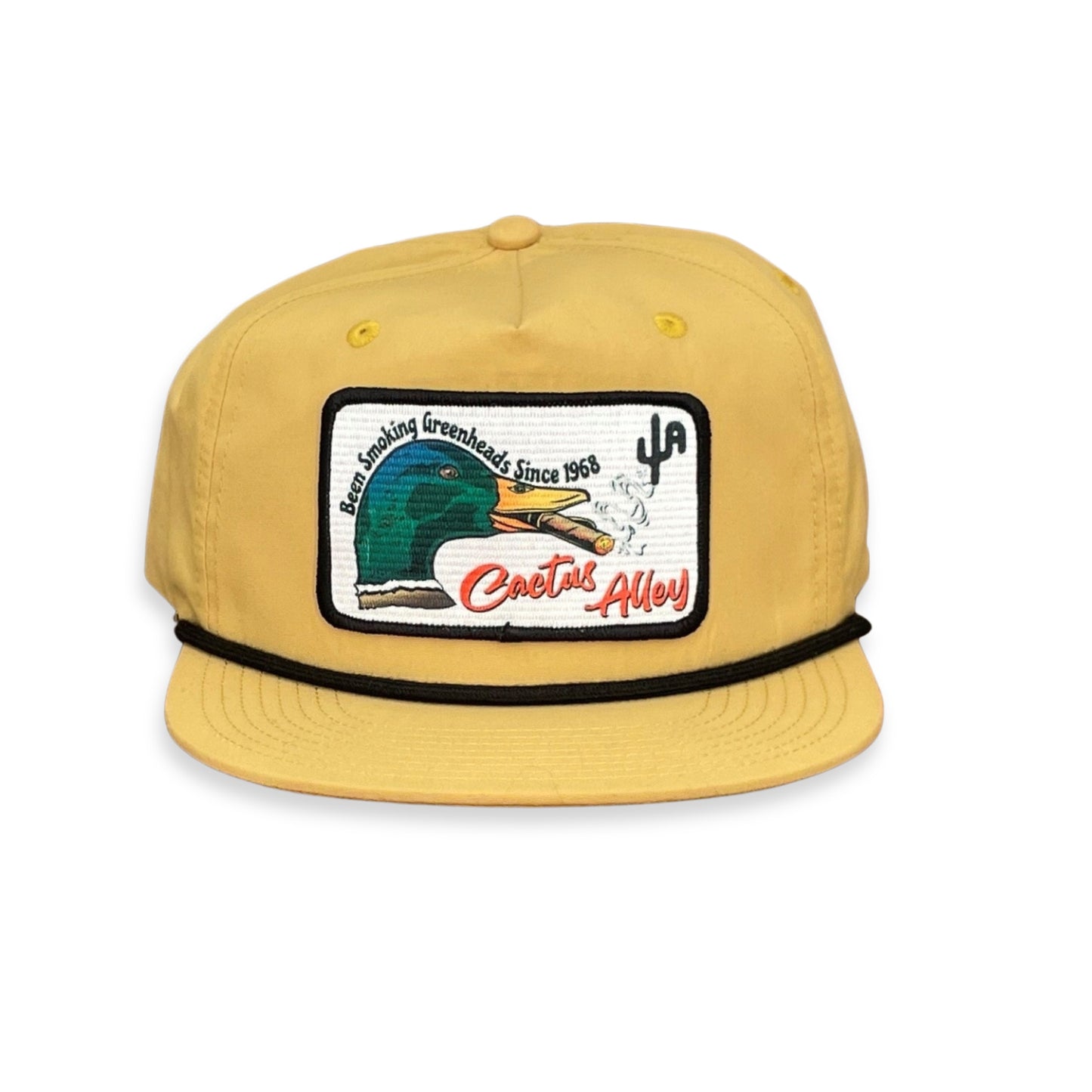 "Greenheads" - CA256 Biscuit/ Black Rope, Snapback Cap (WESA JAN 2024)