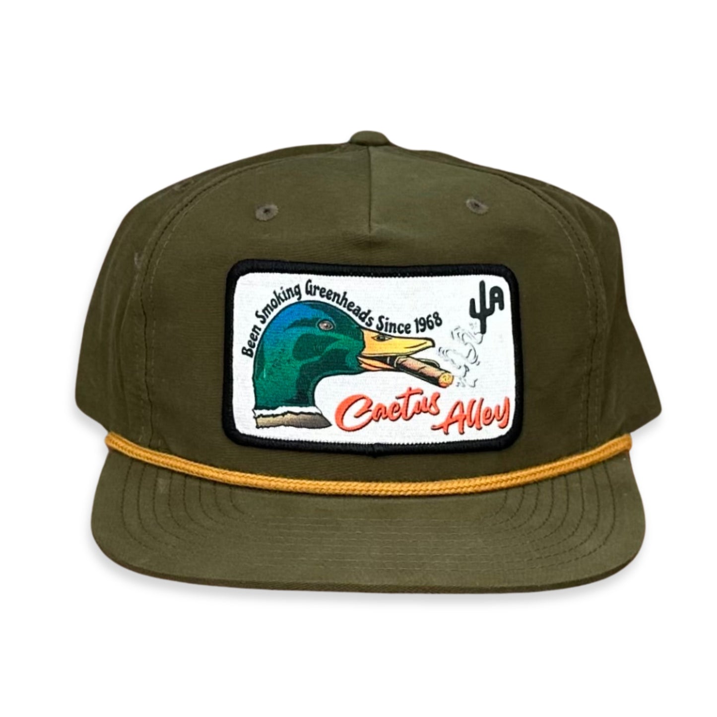 "Greenheads" - 256 Loden/ Amber Rope, Snapback Cap (WESA JAN 2024)