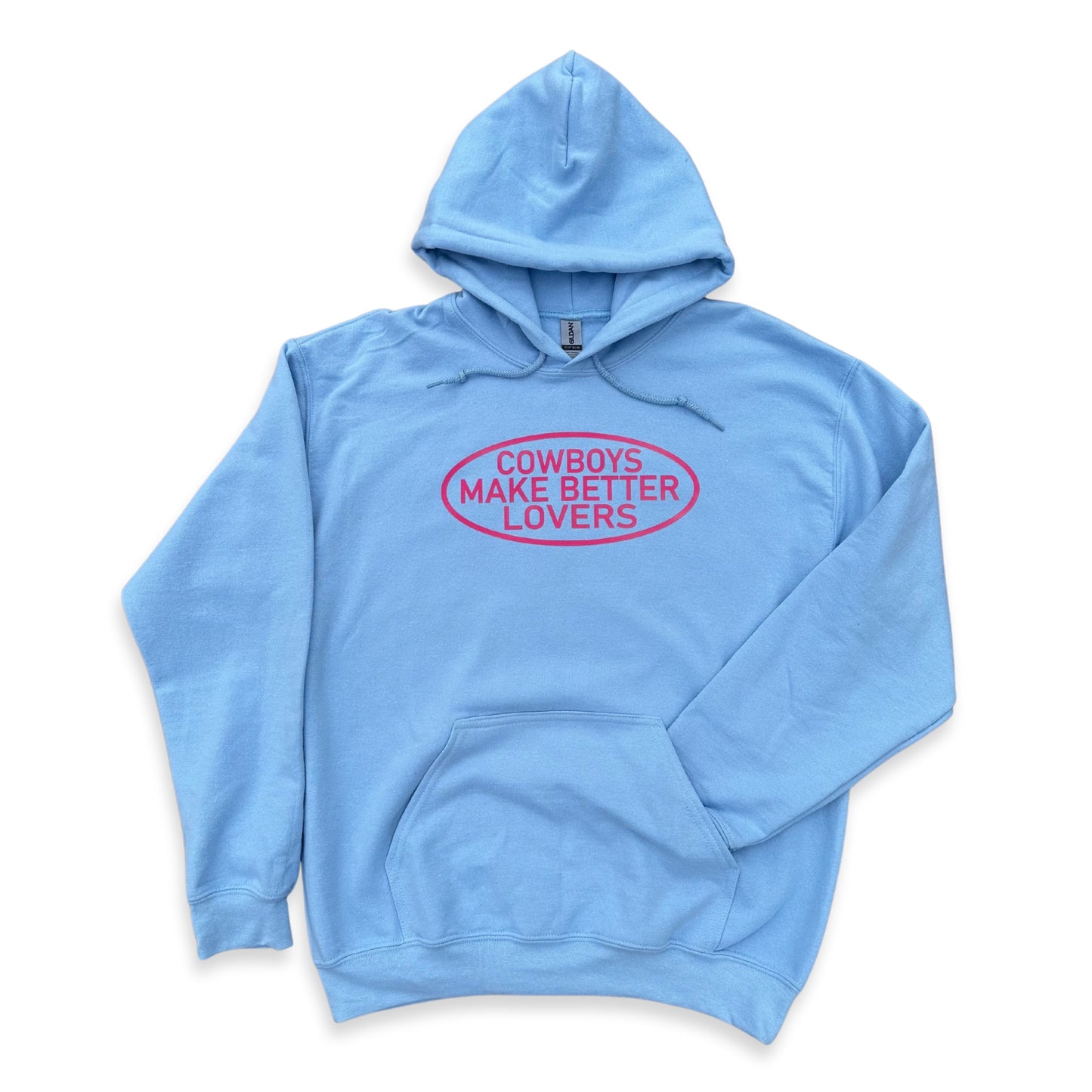 Hot Pink "Better Lovers" - Light Blue Adult Hoodie (WESA JAN 2024)