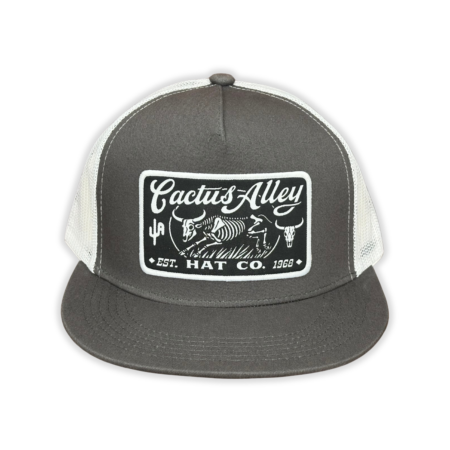 "Hueso" - 6006 Charcoal/ White Mesh, Snapback Cap