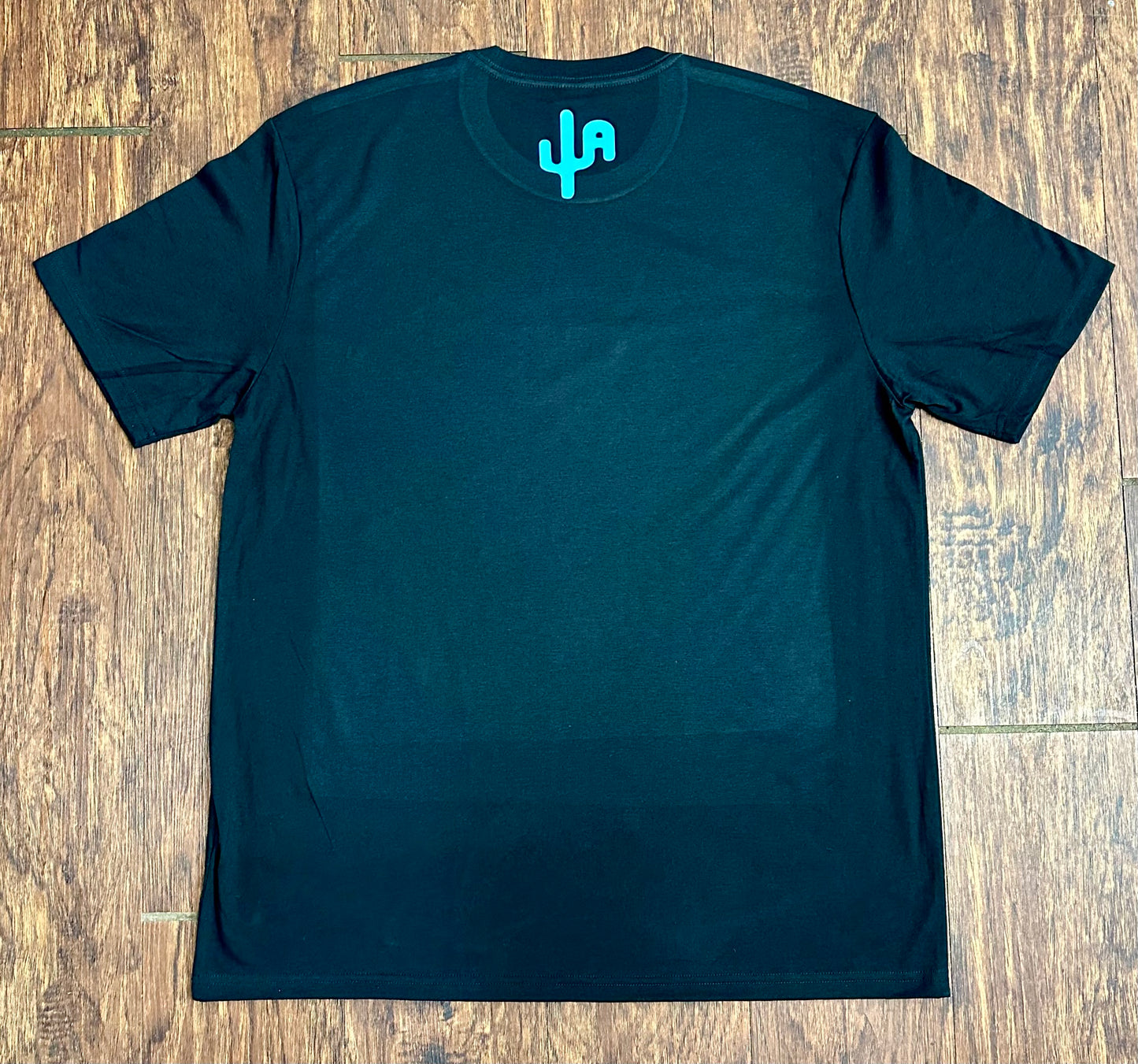 Turquoise "CA Longhorn" - Black Adult Tee (2024)