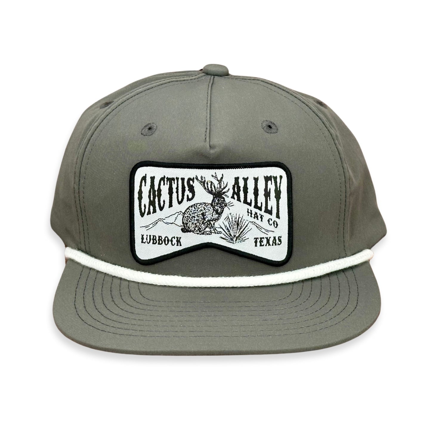 "Jackalope"- CA256 Charcoal/ White Rope, Snapback Cap (WESA JAN 2024)