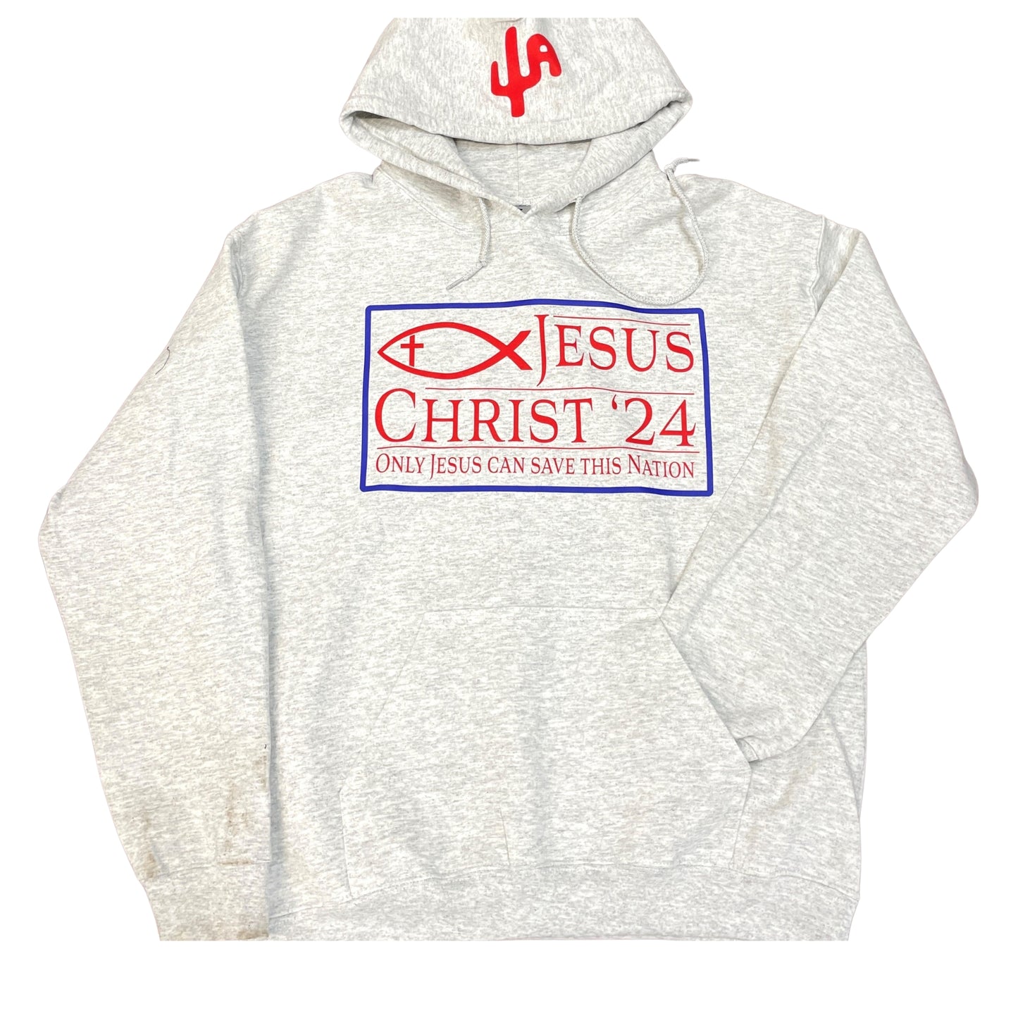 "Jesus" - Ash Grey Adult Hoodie (WESA JAN 2024)