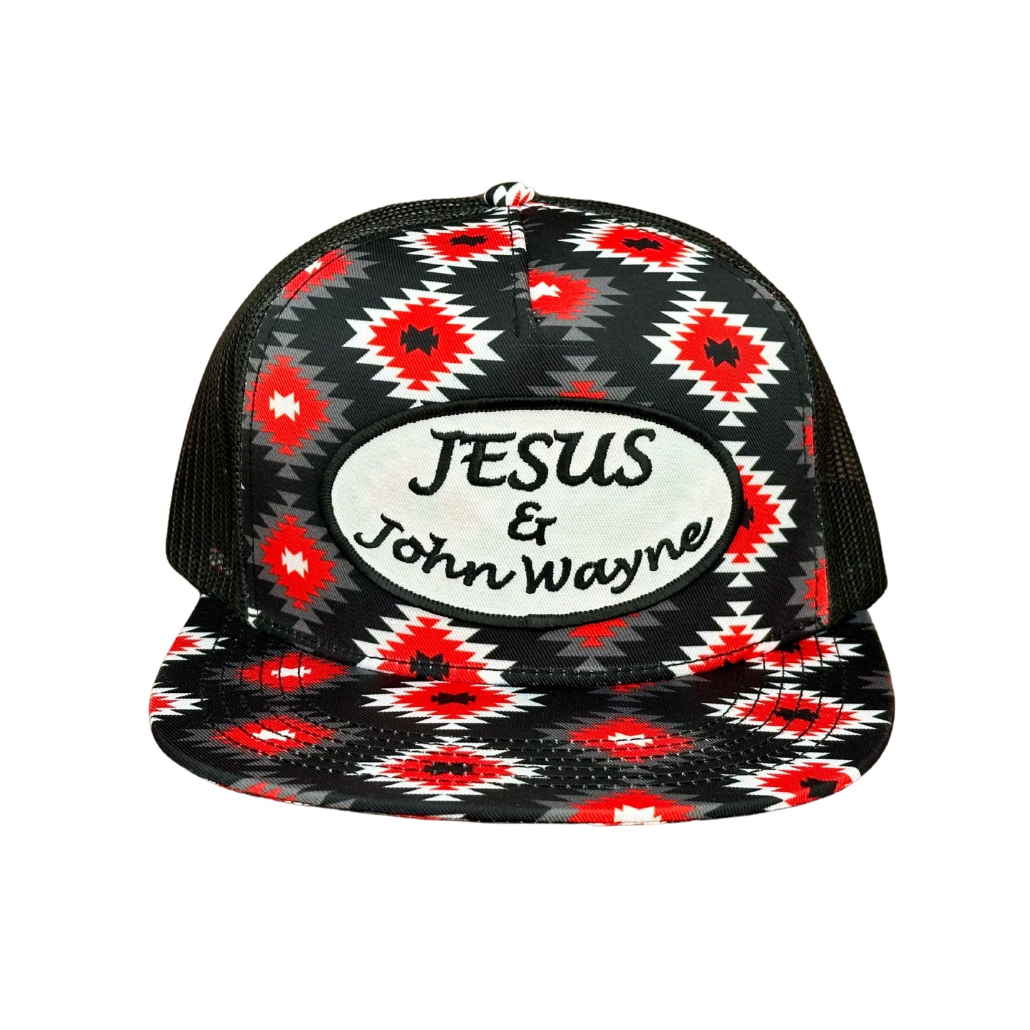 "Jesus & John Wayne" - CA Buddy Holly Aztec, Snapback Cap (2024)