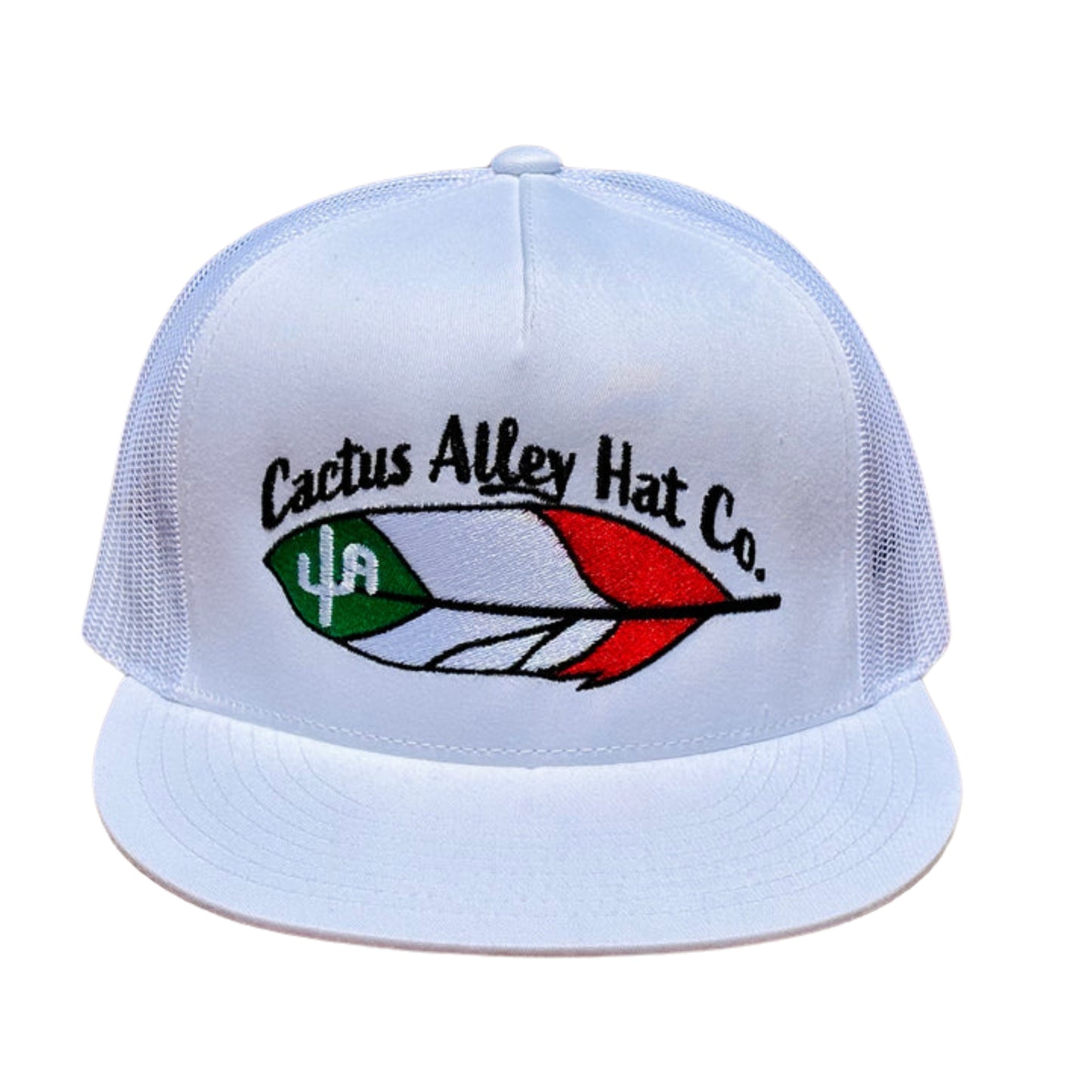 “La Pluma”- 6006 White/White Mesh, Snapback Cap (WESA JAN 2024)
