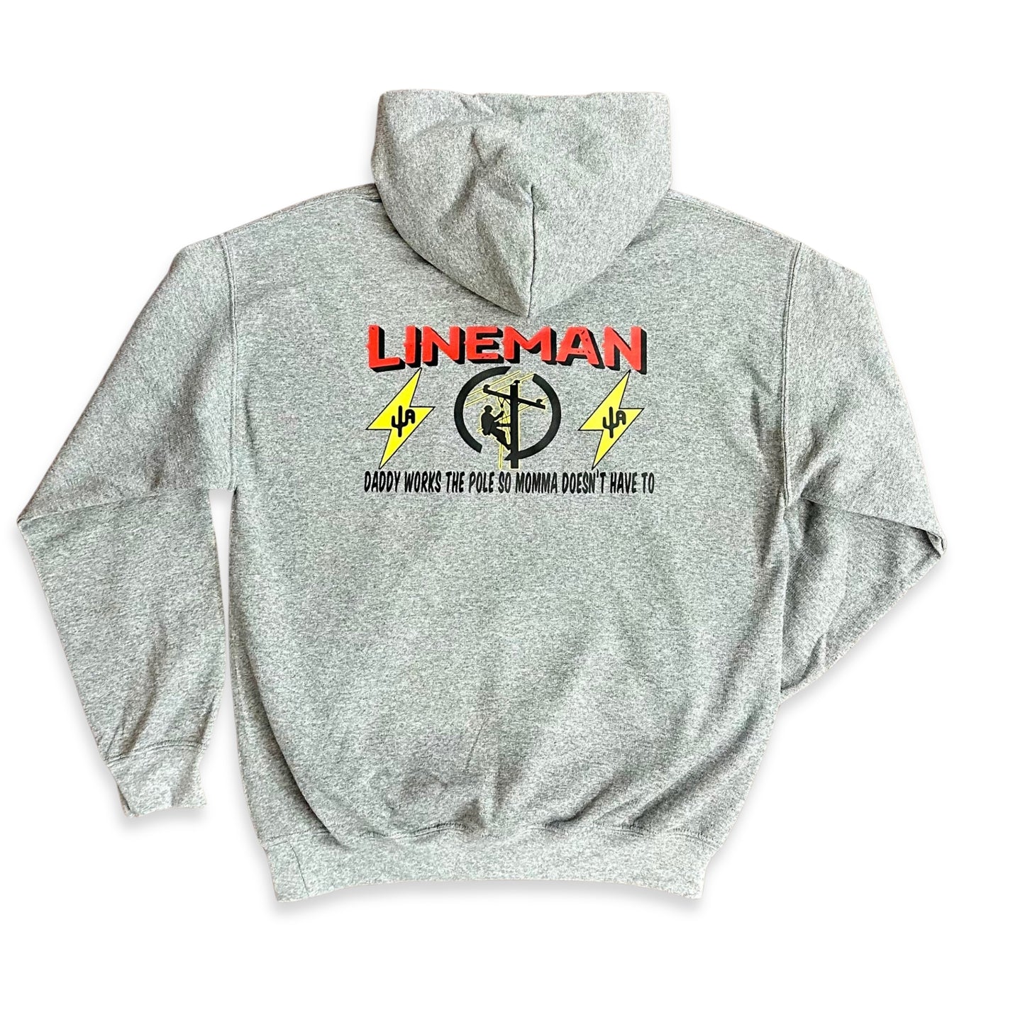 "Lineman" - Graphite Heather Adult Hoodie (2024)