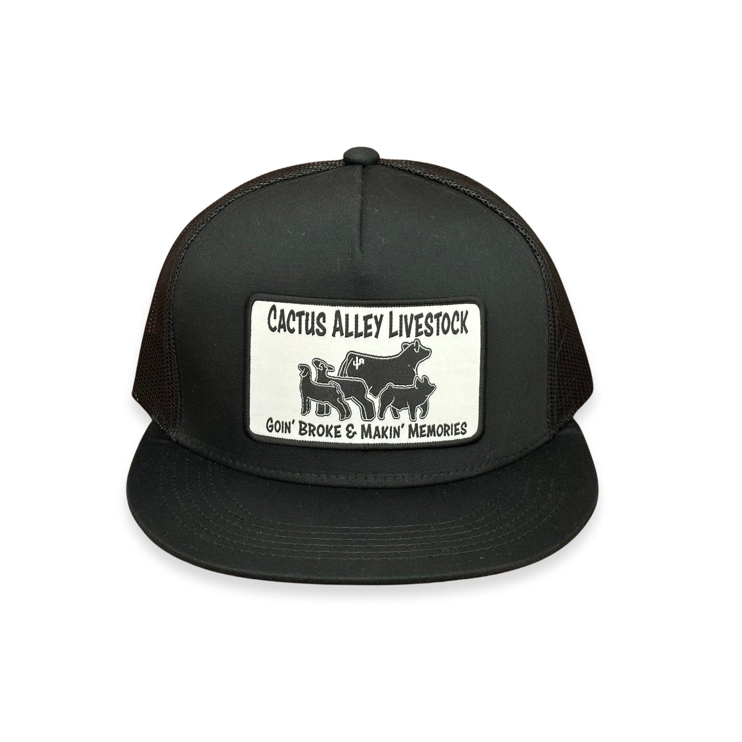"Livestock" - 6006 Black/ Black Mesh, Snapback Cap (2025)