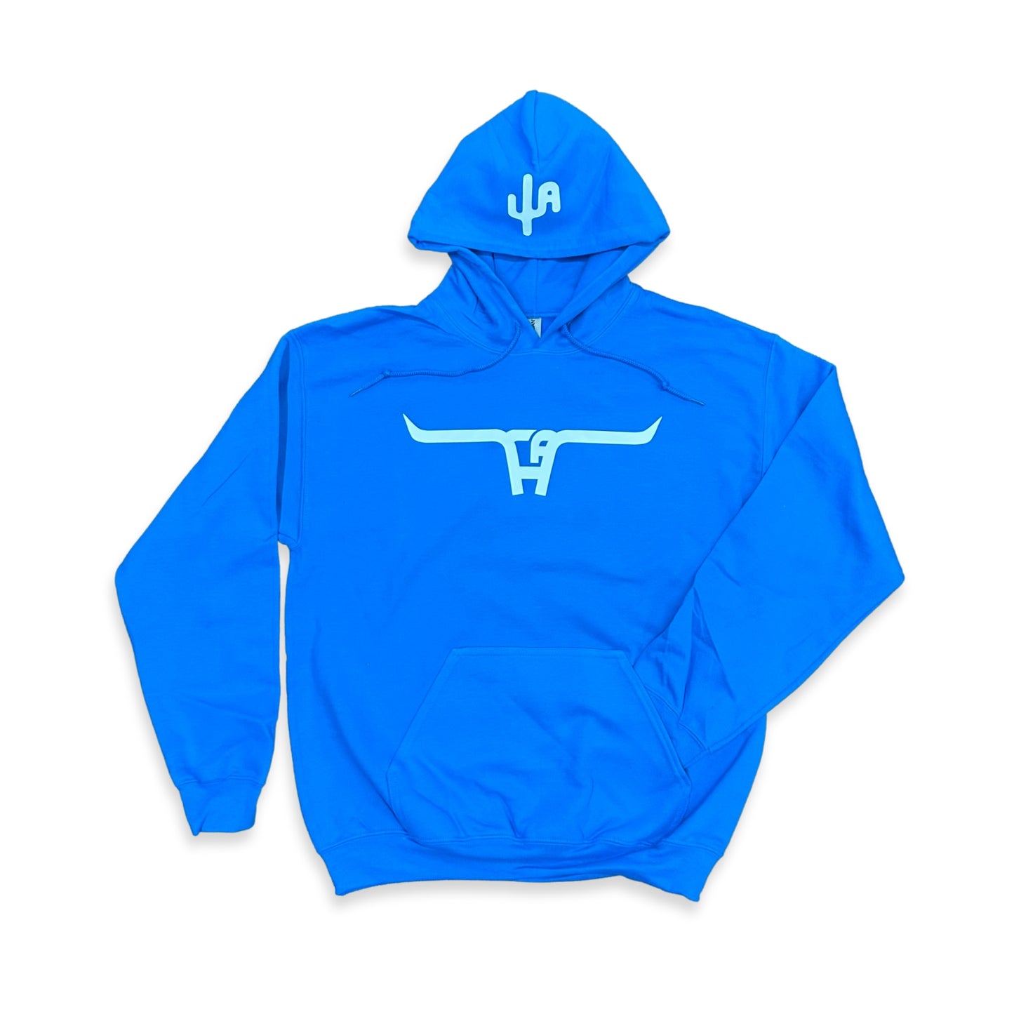 White "CA Longhorn" - Saphire Adult Hoodie (2025)