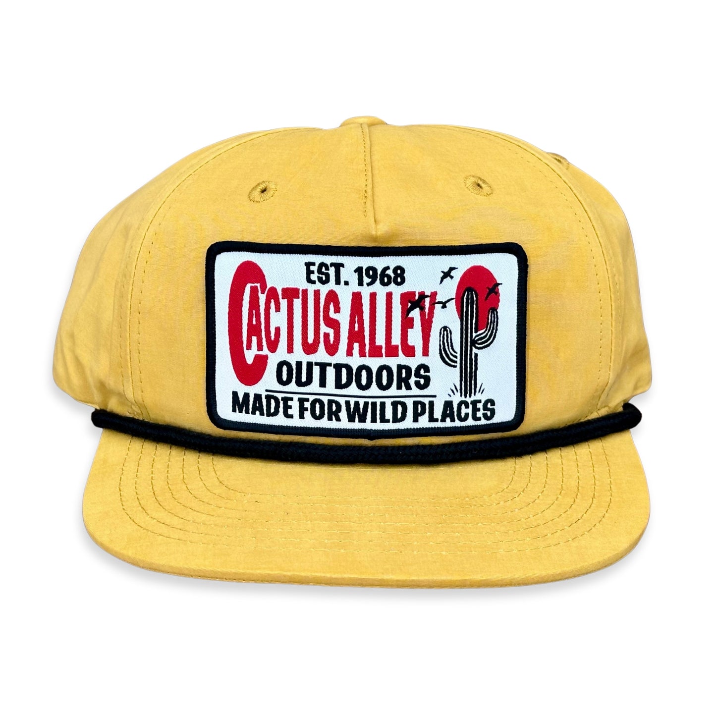 "Outdoors" - CA256 Biscuit/ Black Rope, Snapback Cap (2024)
