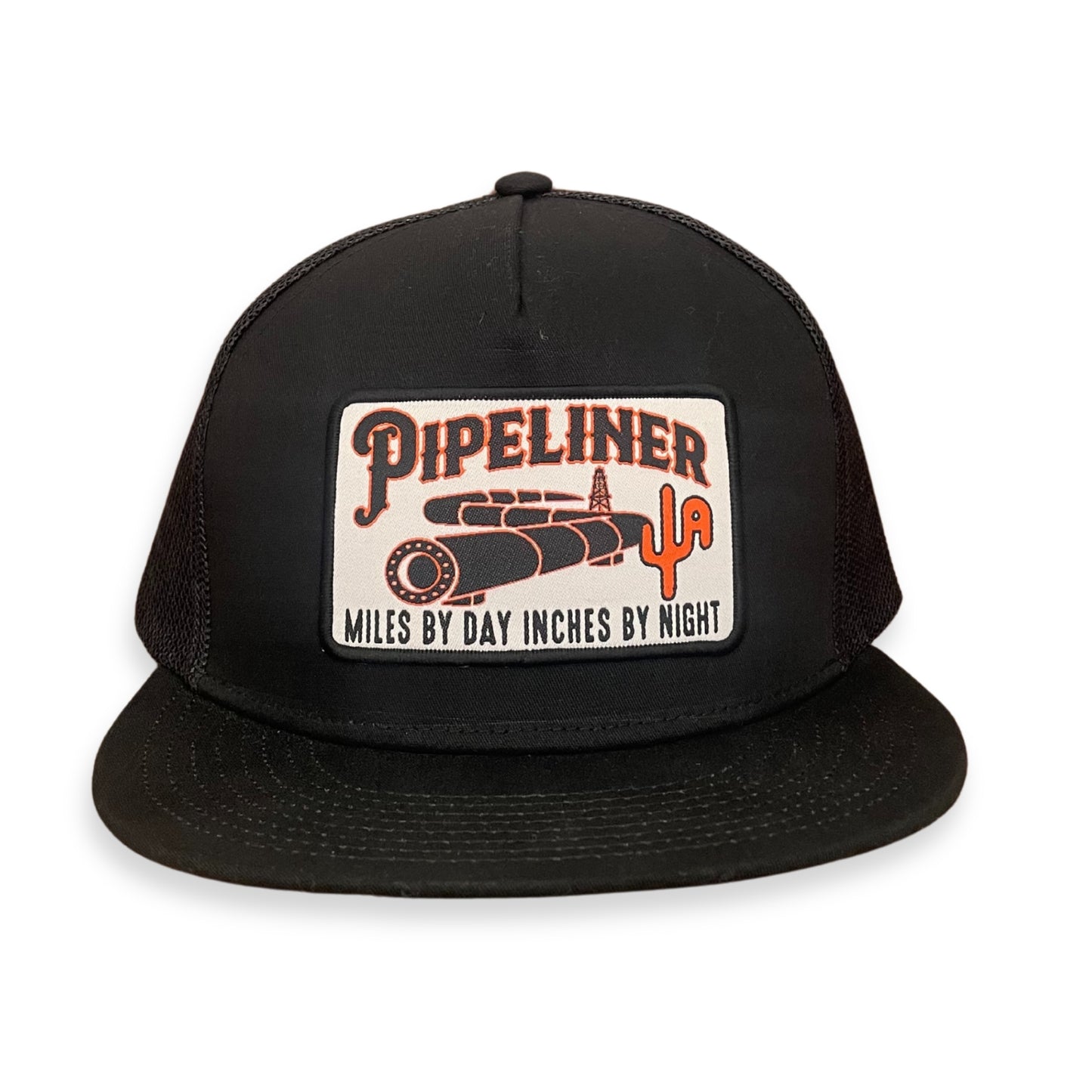 "Pipeliner" - 6006 Black/ Black Mesh, Snapback Cap (WESA JAN 2024)