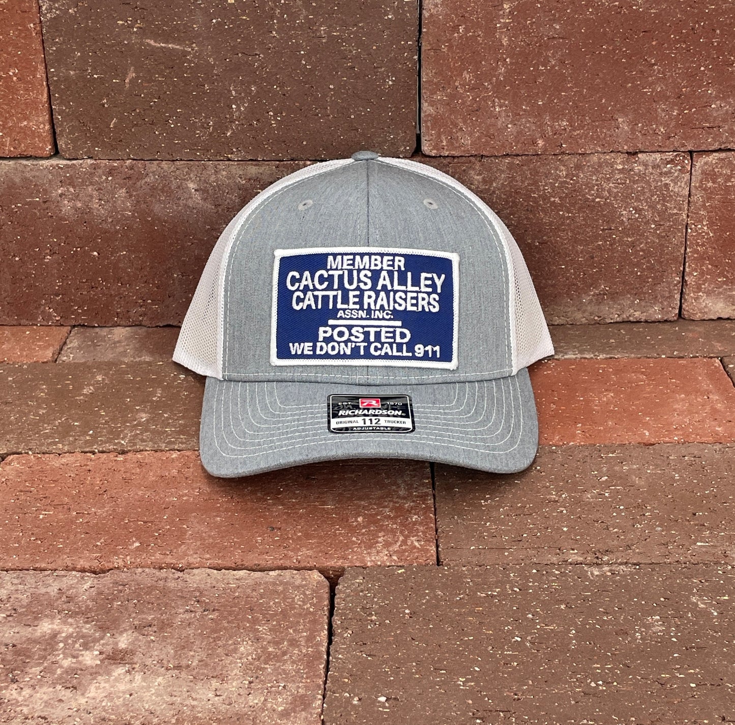 "POSTED" - Richardson 112 Heather Grey/White Mesh, Snapback Cap (WESA JAN 2024)