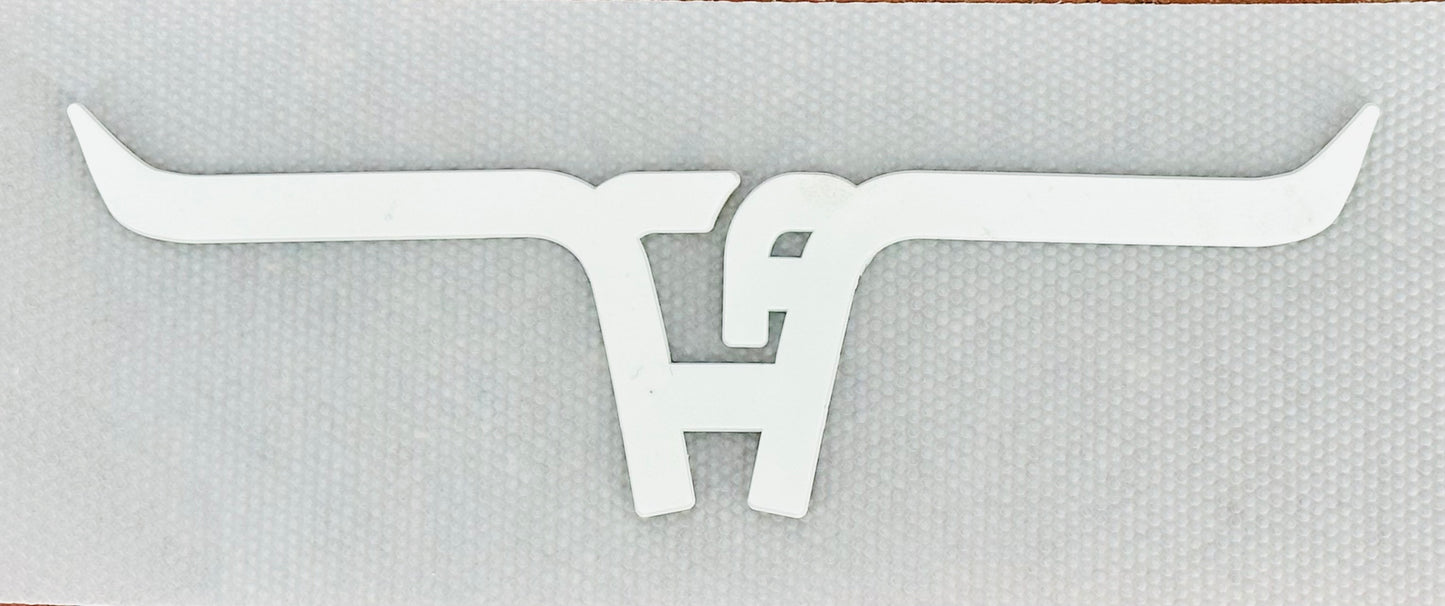 PVC110 (WHT CA Longhorn PVC Rubber Patch)