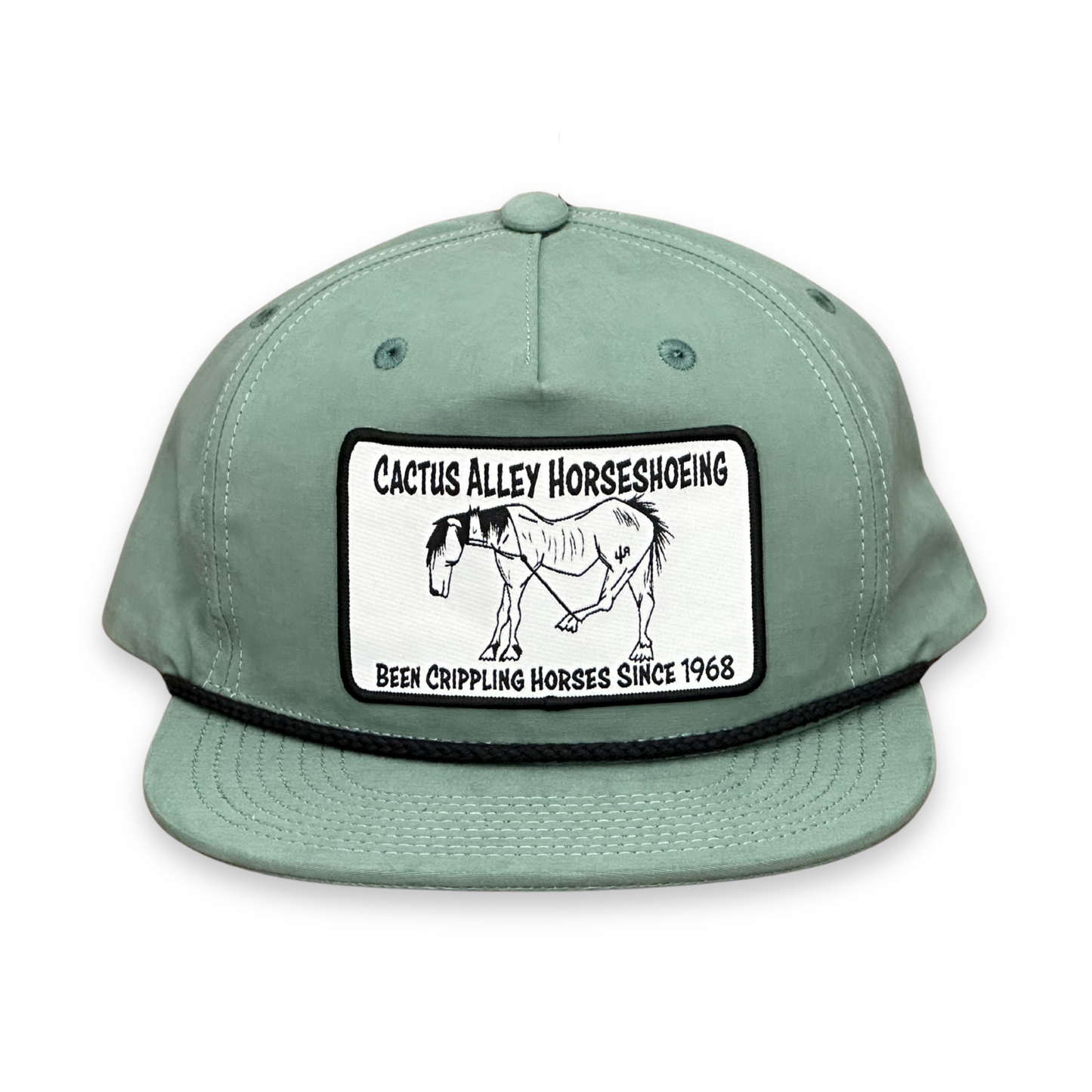 "Shoeing" - Teal/Black Rope, Snapback Cap (2025)