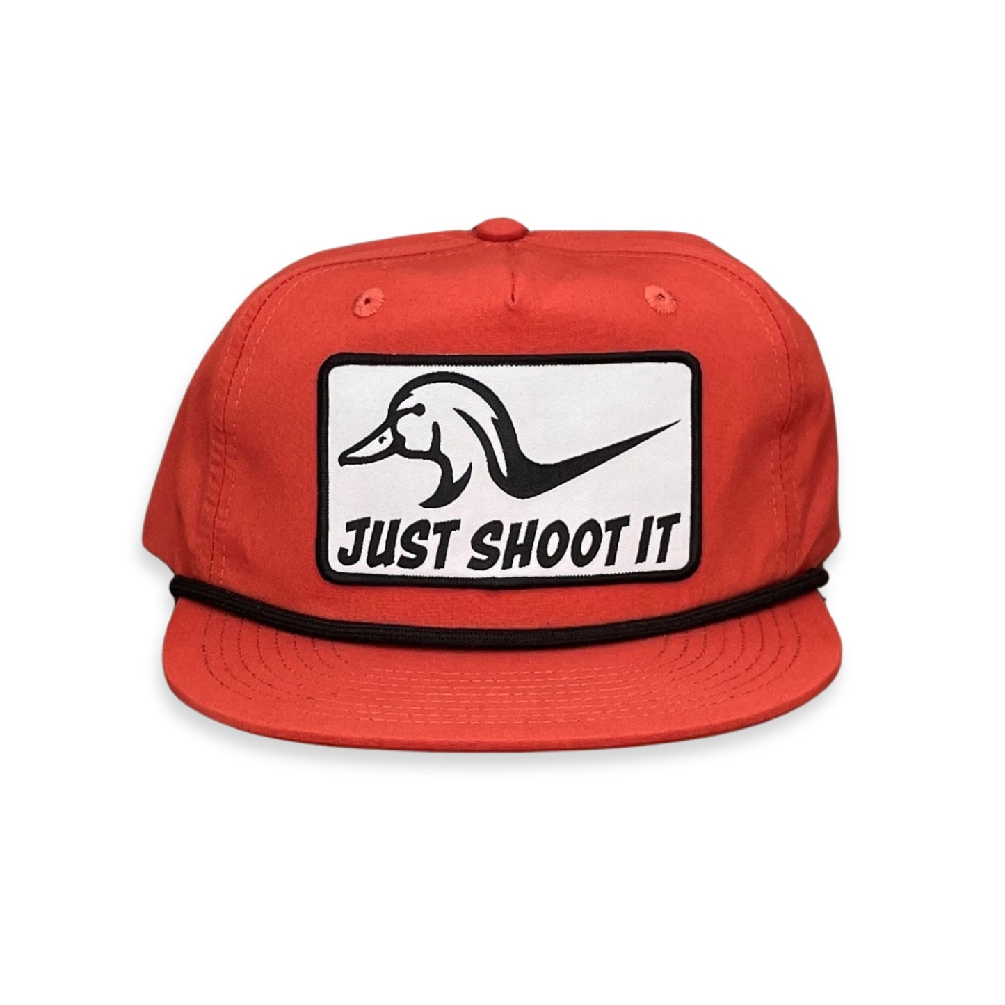 "Just Shoot It"- CA256 Dark Orange/ Black Rope, Snapback Cap (WESA JAN 2024)