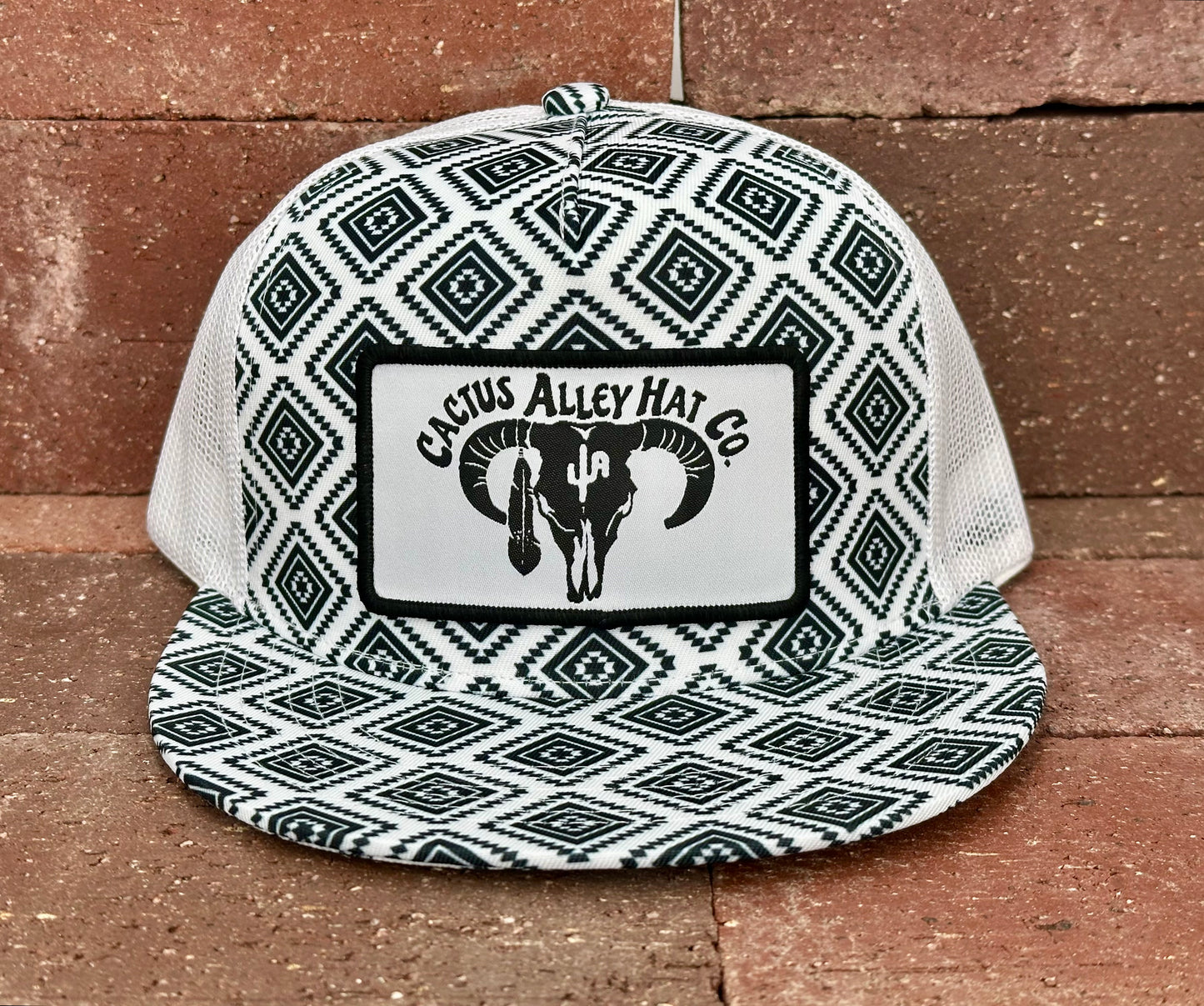 "Southwest" - CA Black/White Aztec, Snapback Cap (2025)