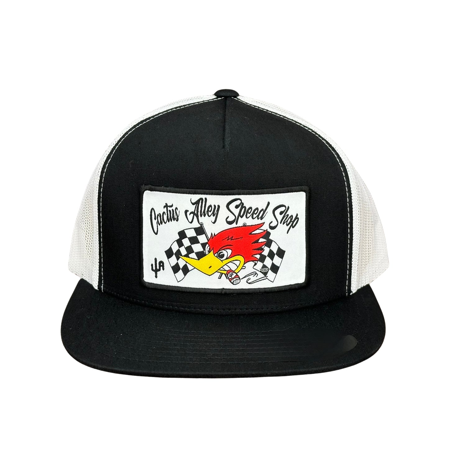"Speed Shop" - 6006 Black/ White Mesh, Snapback Cap (2024)