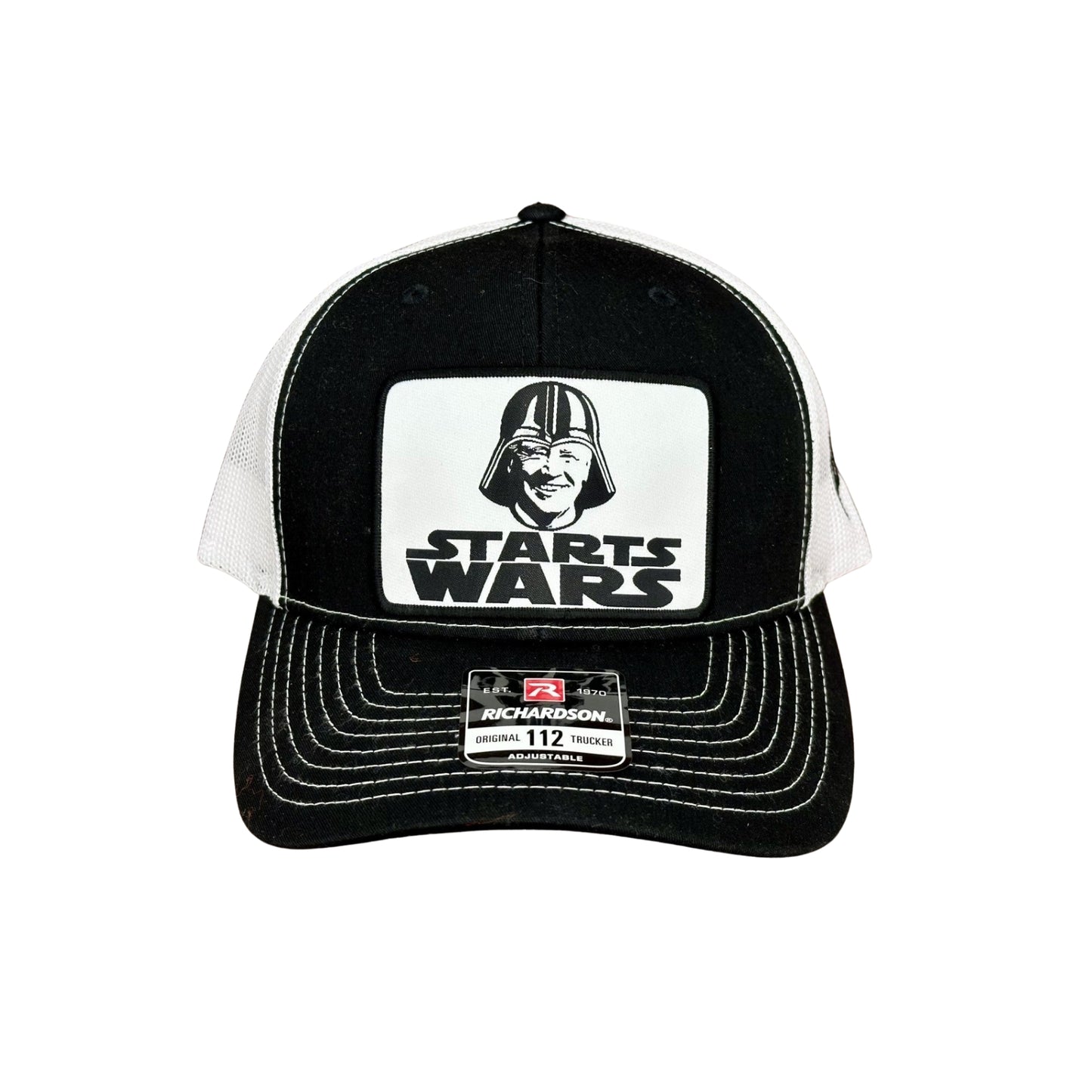 "Starts Wars" - Richardson 112 White/ Black Mesh, Snapback Cap (2024)