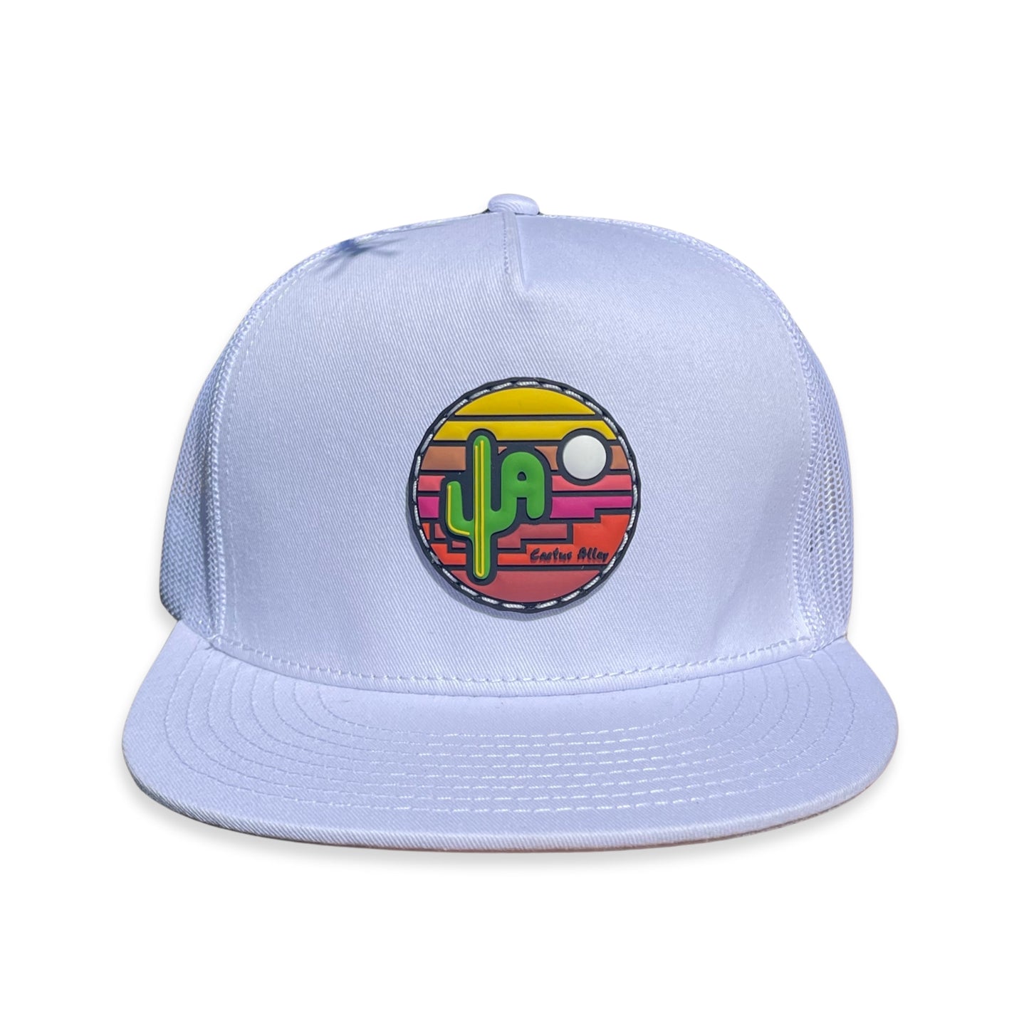 PVC “Sunset”- 6006 White/ White Mesh, Snapback Cap (WESA JAN 2024)