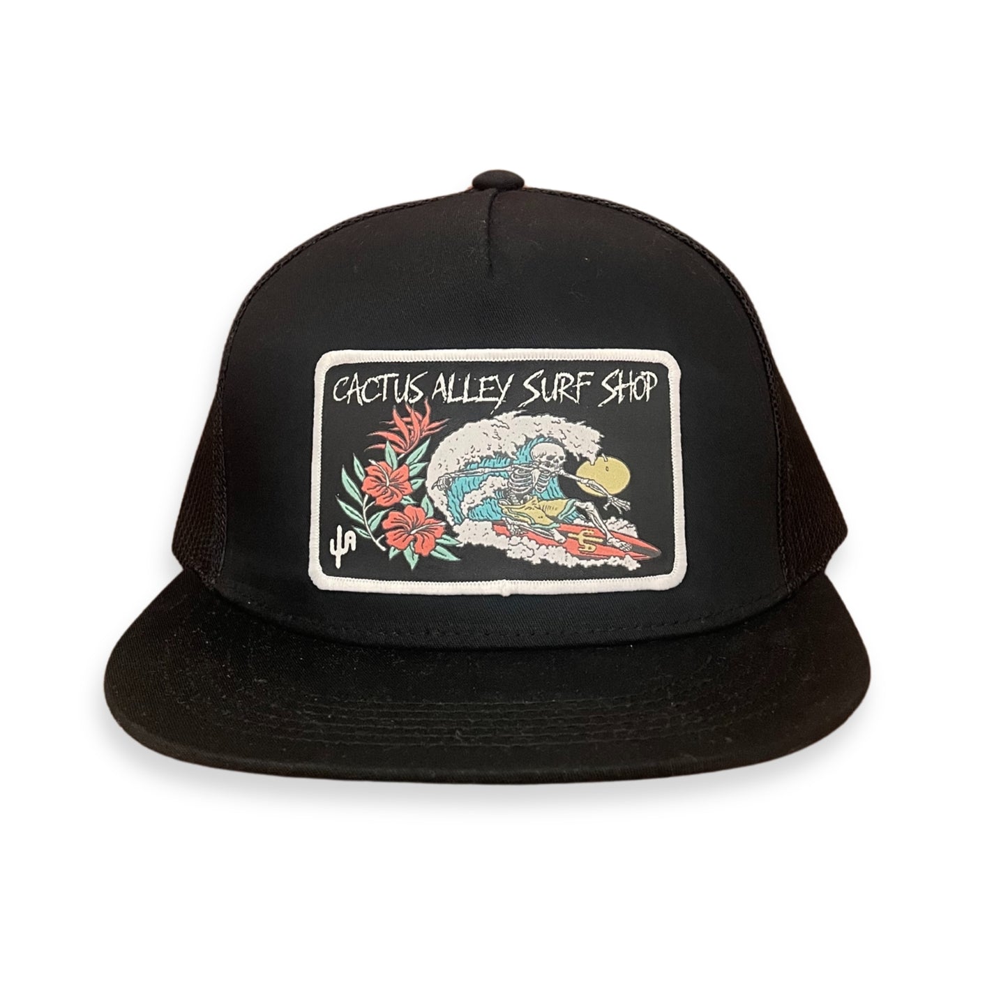 "Surf Shop"- 6006 Black/ Black Mesh, Snapback Cap (2024)