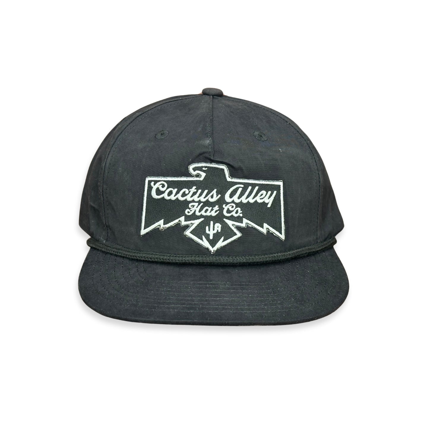 "T-Bird" - CA 256 Black/ Black Rope, Snapback Cap (2024)