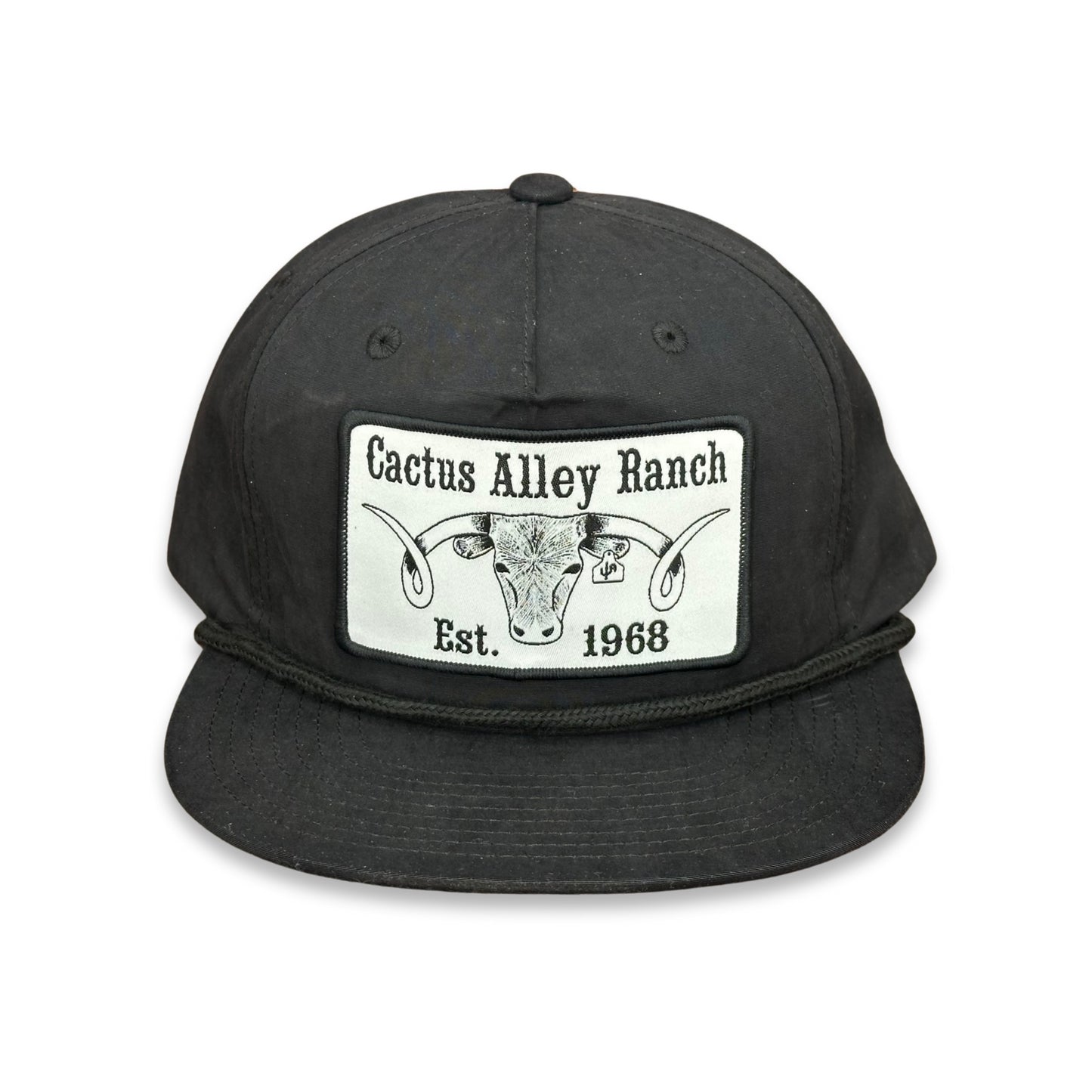 "The Big Curl" - CA 256 Black/ Black Rope, Snapback Cap (2025)