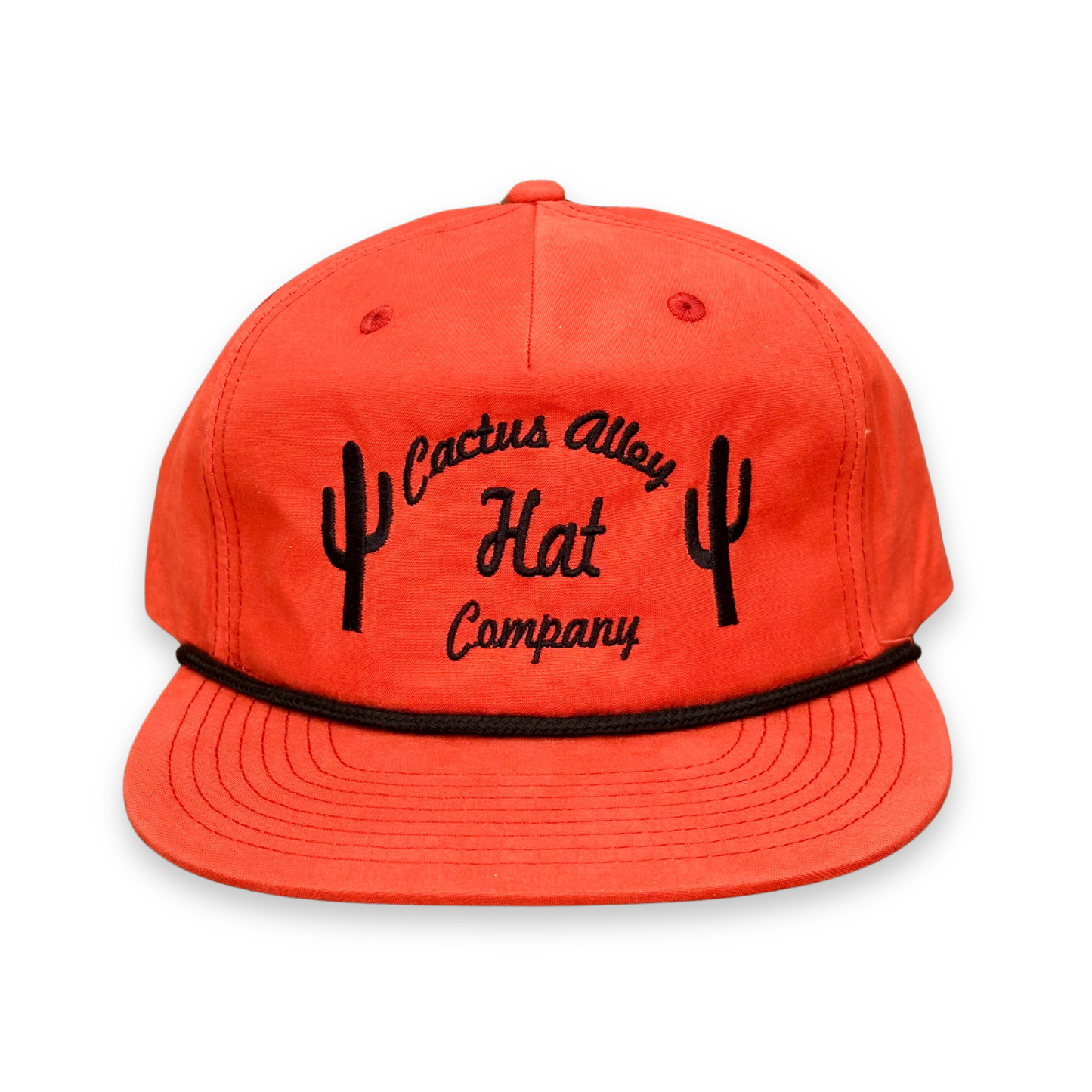 "The Cactus" - CA Dark Orange/Black Rope, Snapback Cap (2025)